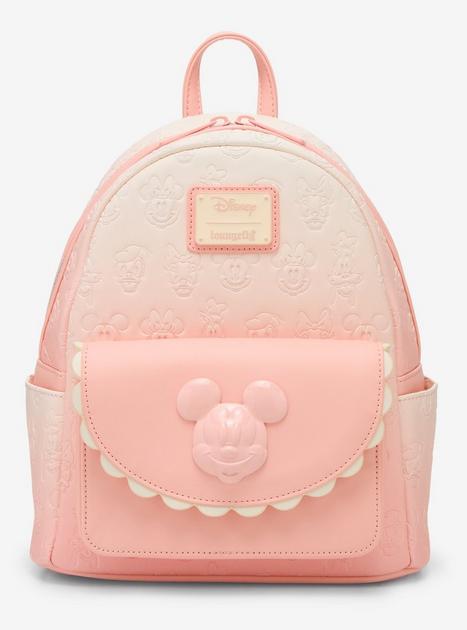 Loungefly Mickey Mouse & Friends Pink Ombré Mini Backpack  display picture 2