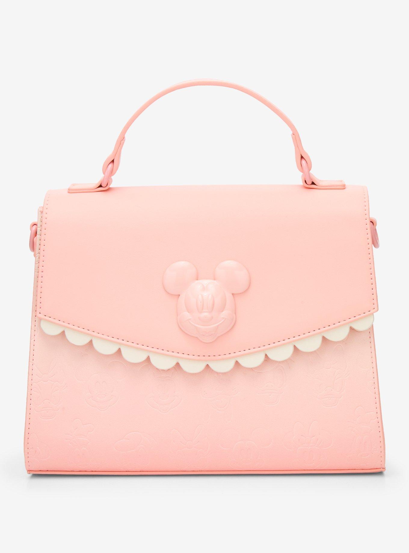 Loungefly Mickey Mouse & Friends Pastel Pink Crossbody Bag, , hi-res