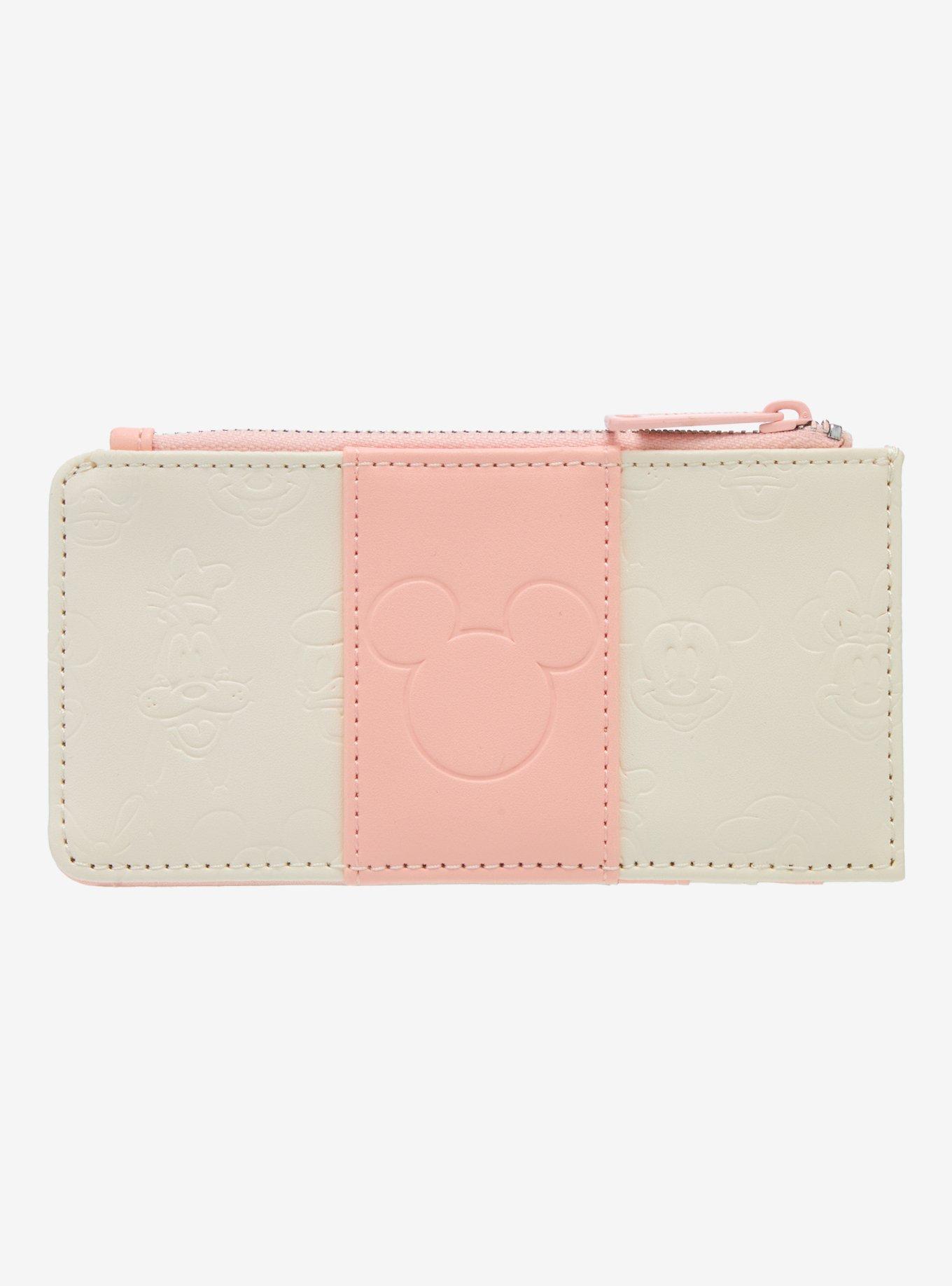 Loungefly Mickey Mouse & Friends Pink & White Cardholder, , hi-res