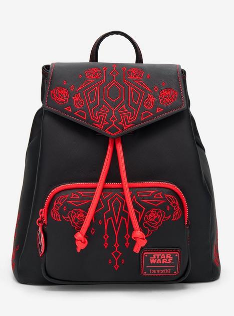 Loungefly Star Wars Darth Maul Roses Slouch Mini Backpack 