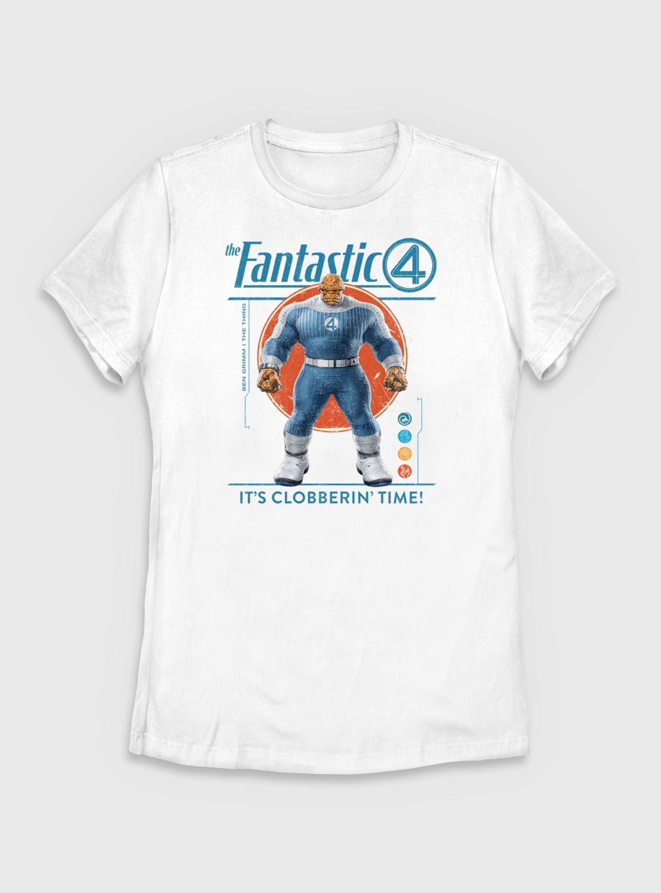 Marvel The Fantastic Four: First Steps It's Clobberin' Time Ben Grimm The Thing Womens T-Shirt, , hi-res