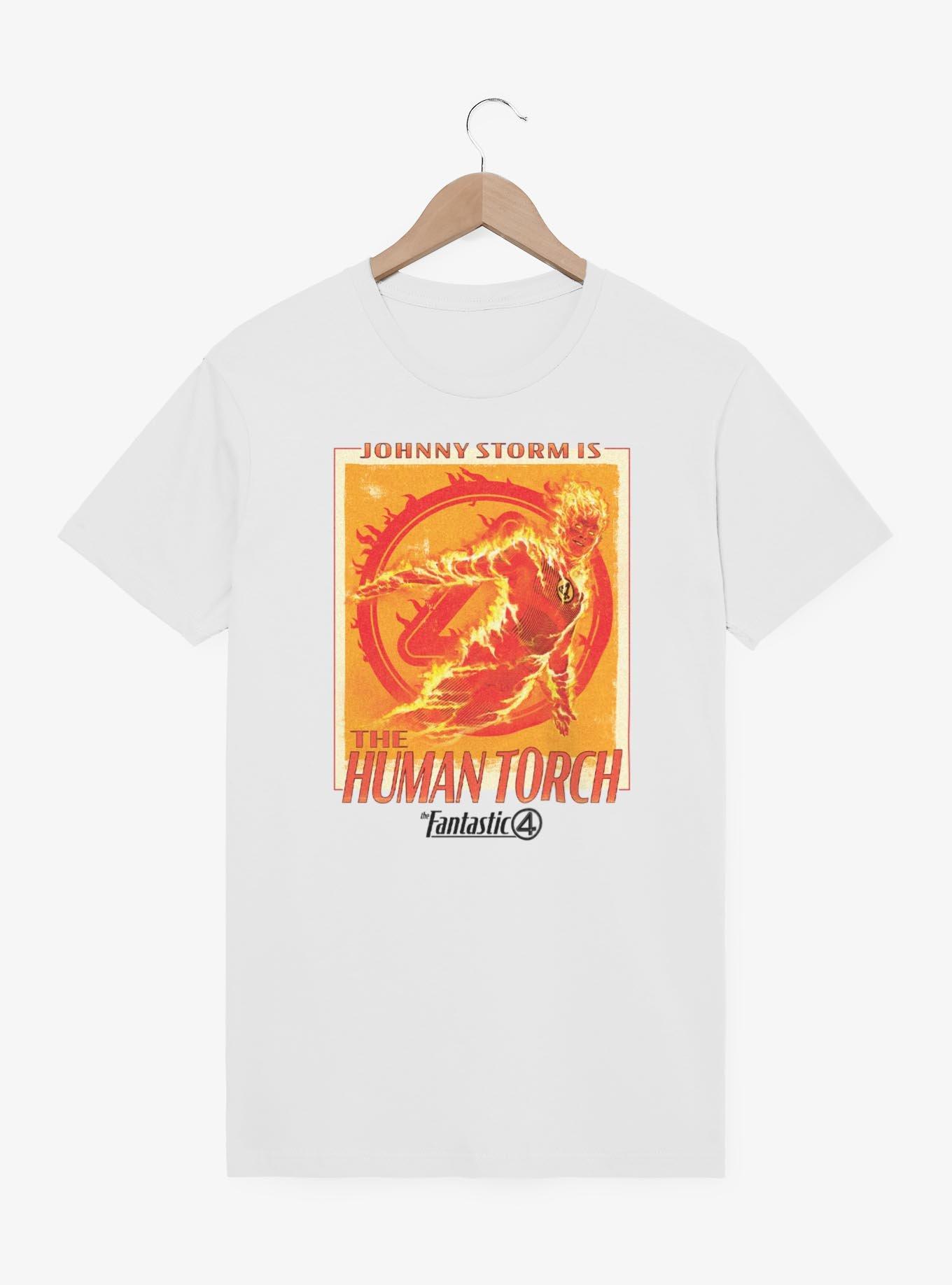 Marvel The Fantastic Four: First Steps Johnny Storm Is The Human Torch T-Shirt, , hi-res