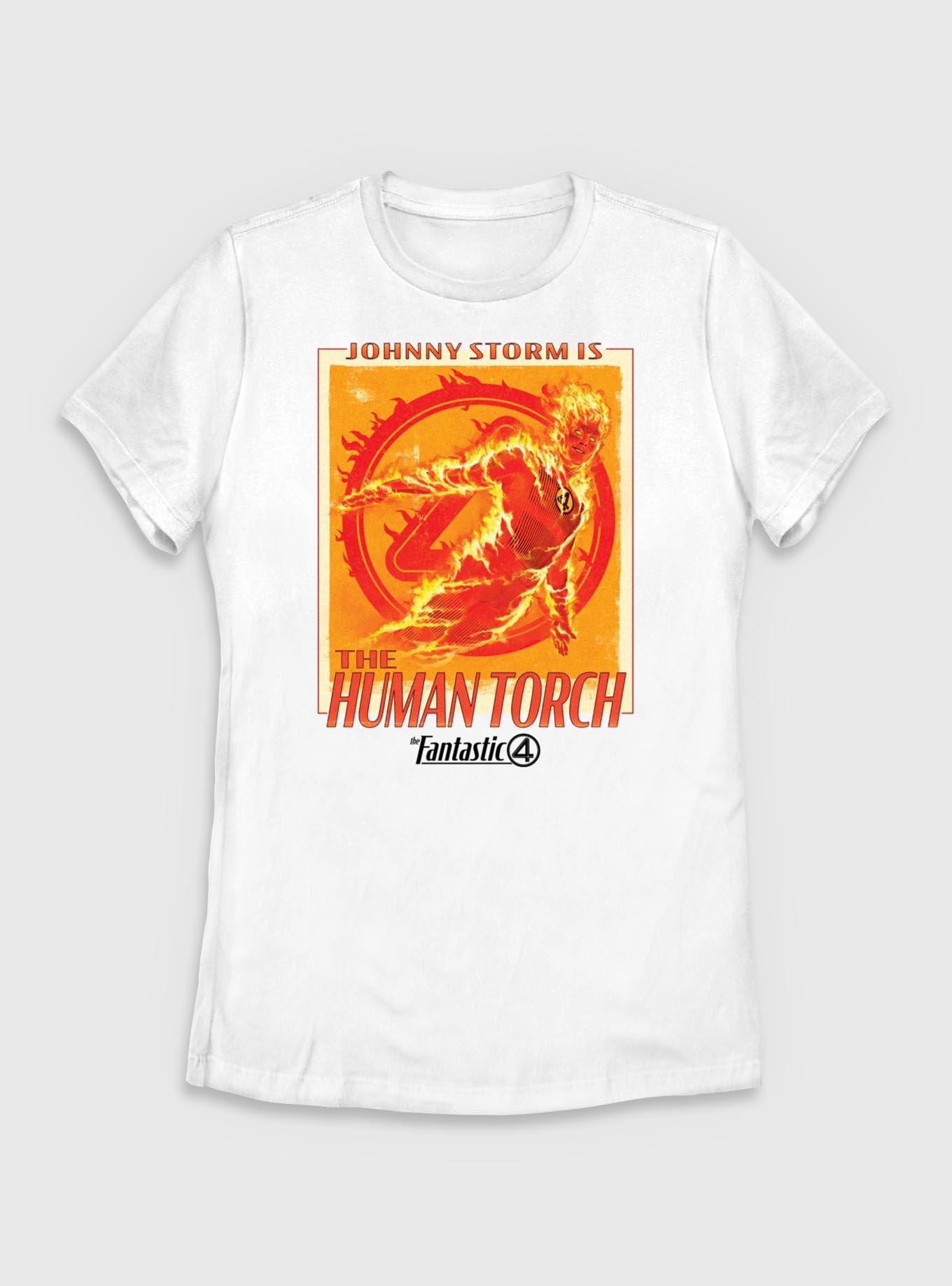 Marvel The Fantastic Four: First Steps Johnny Storm Is The Human Torch Womens T-Shirt, , hi-res
