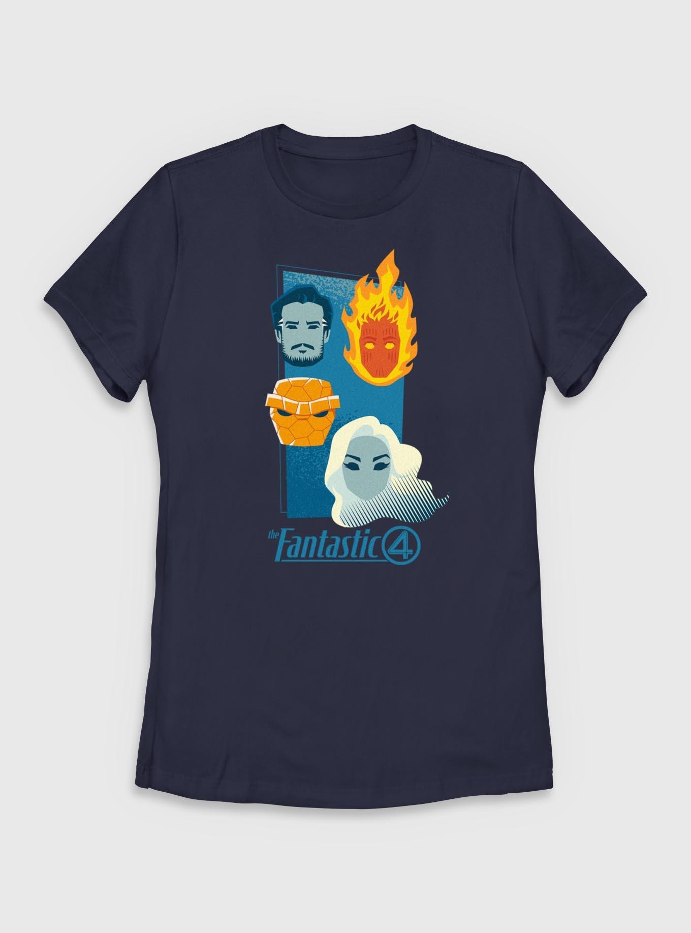 Marvel The Fantastic Four: First Steps Heads Womens T-Shirt, , hi-res