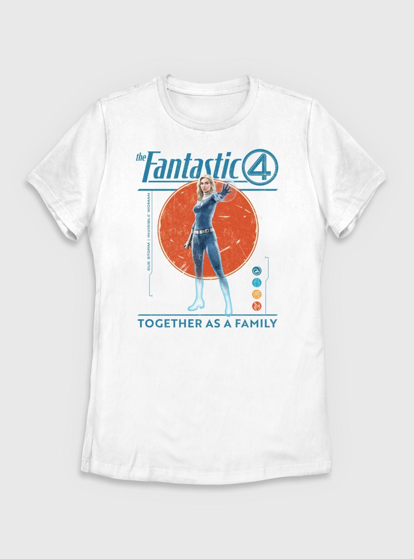 Marvel The Fantastic Four: First Steps Together As A Family Susan Storm Invisible Woman Womens T-Shirt, , hi-res