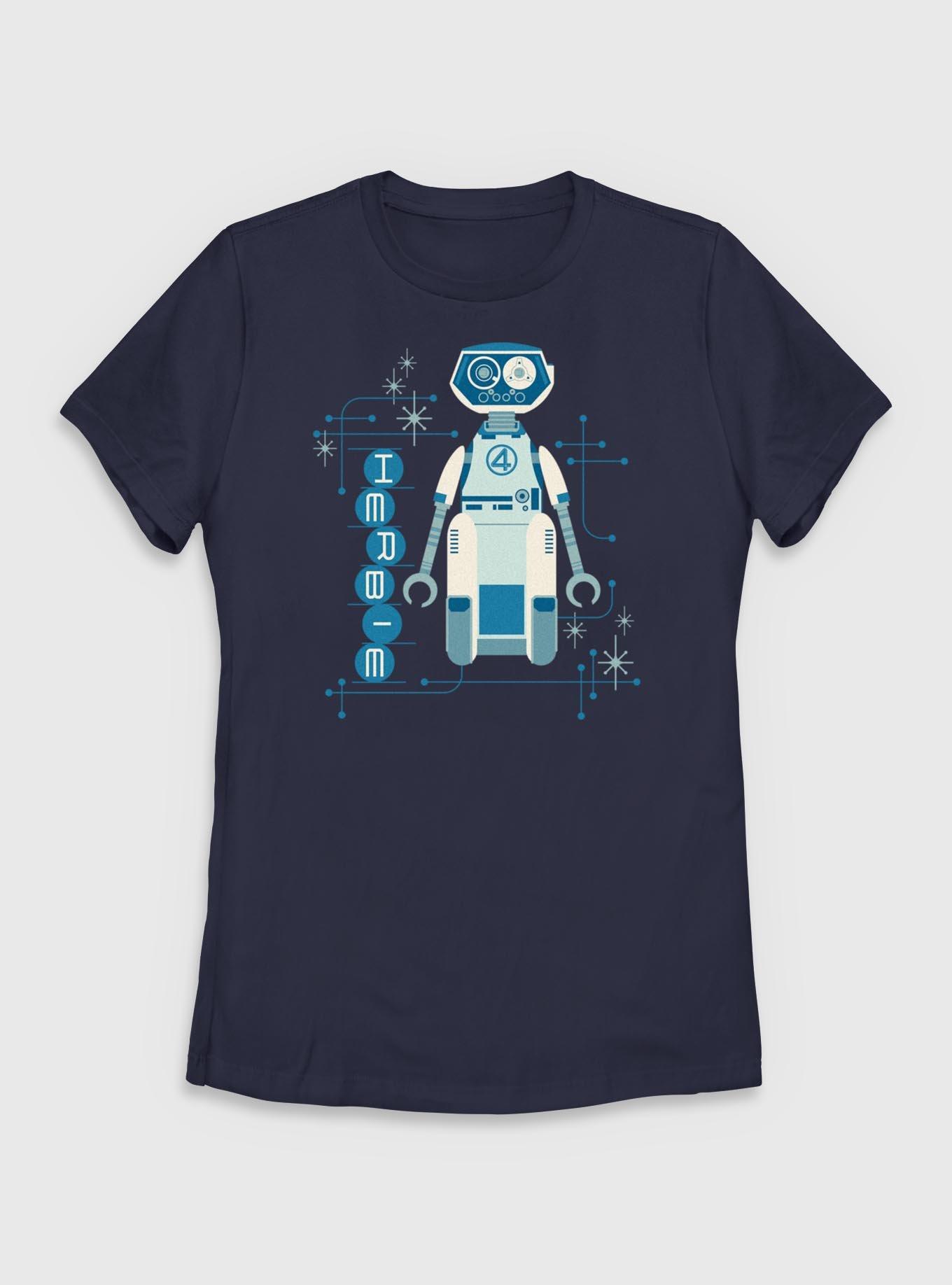Marvel The Fantastic Four: First Steps H.E.R.B.I.E. Robot Womens T-Shirt, , hi-res