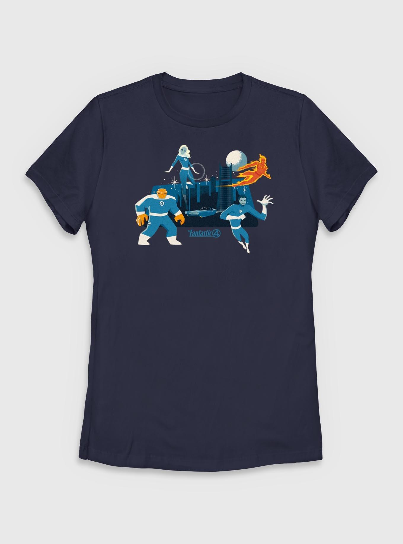 Marvel The Fantastic Four: First Steps City Womens T-Shirt, , hi-res