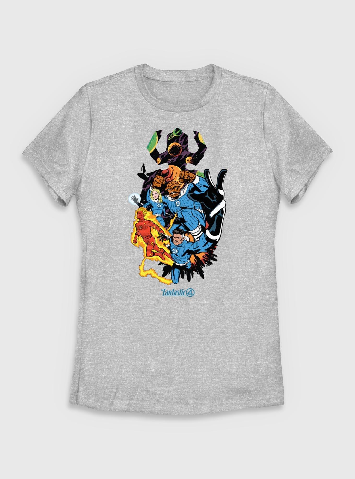 Marvel The Fantastic Four: First Steps Galactus Vs. Fantastic Four Womens T-Shirt, , hi-res
