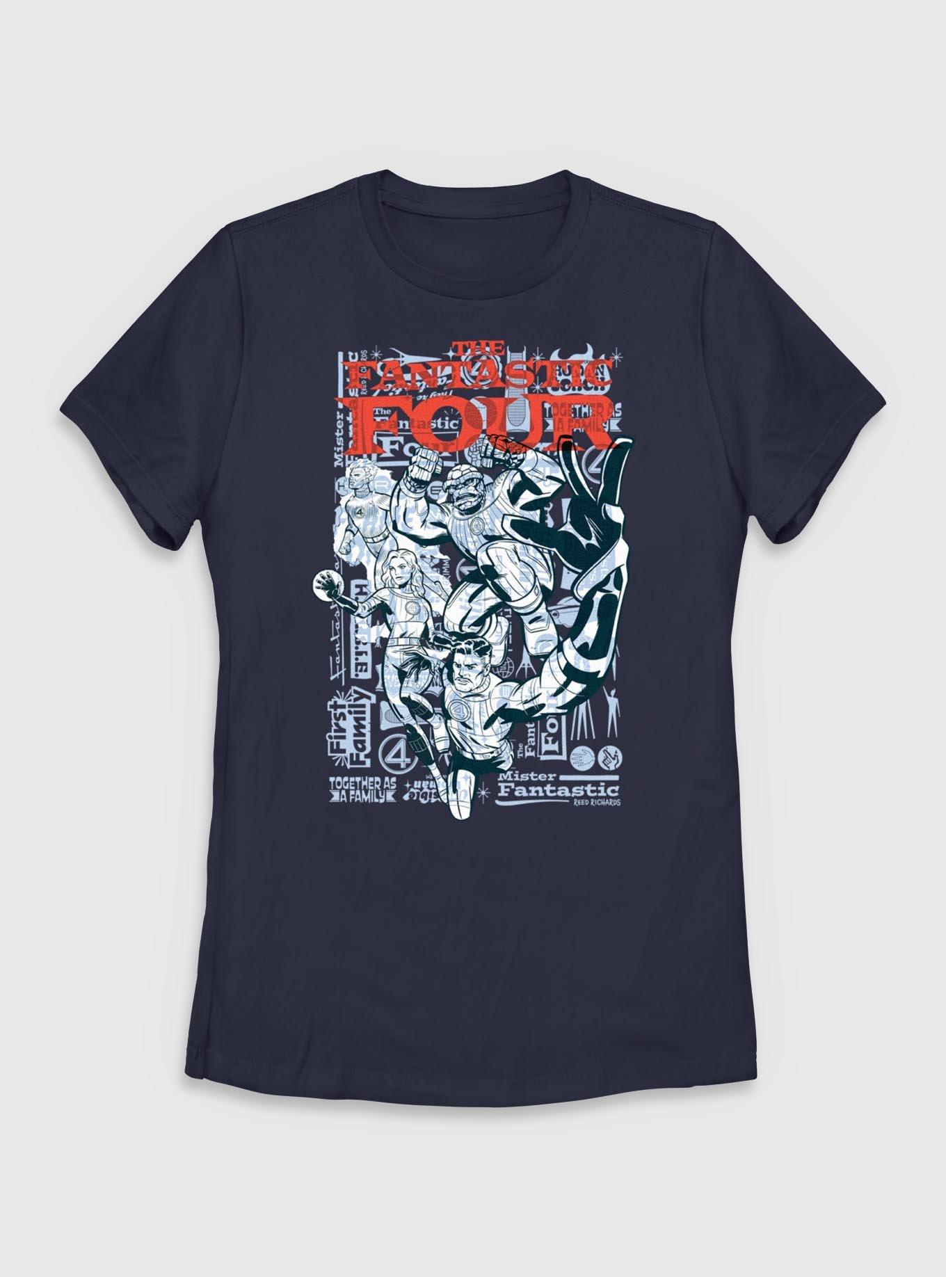 Marvel The Fantastic Four: First Steps Together As A Family Womens T-Shirt, , hi-res