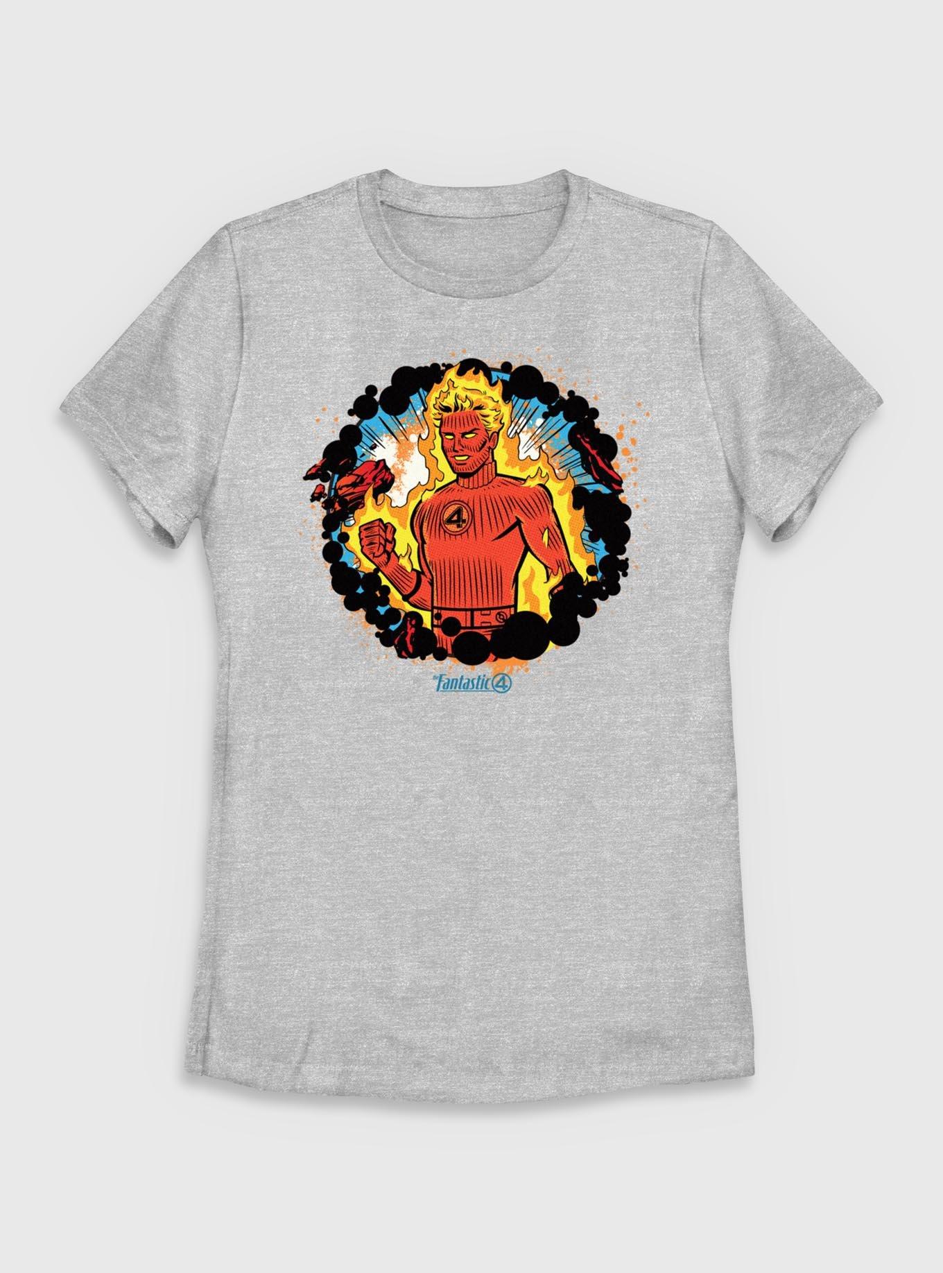 Marvel The Fantastic Four: First Steps Johnny Storm Human Torch Power Womens T-Shirt, , hi-res