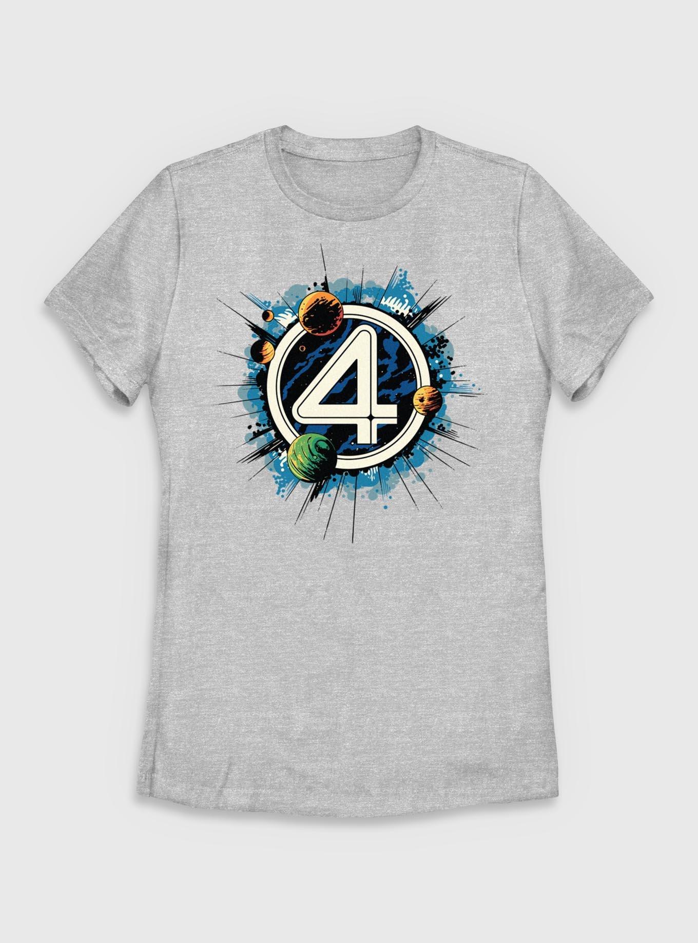 Marvel The Fantastic Four: First Steps Planets Logo Womens T-Shirt, , hi-res