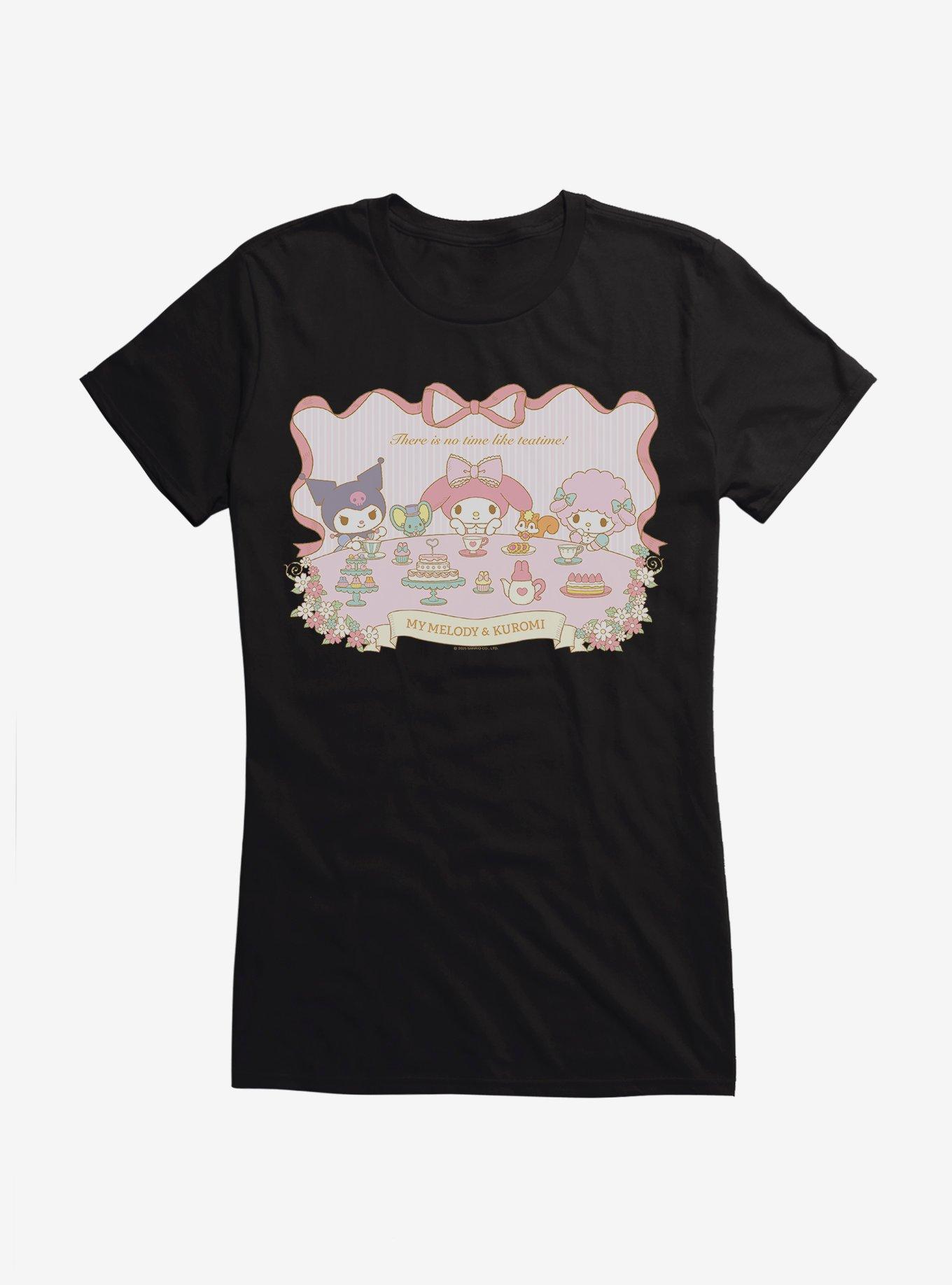 My Melody & Kuromi No Time Like Tea Time Girls T-Shirt, , hi-res