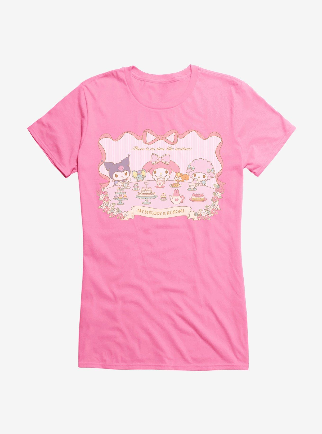 My Melody & Kuromi No Time Like Tea Time Girls T-Shirt, , hi-res