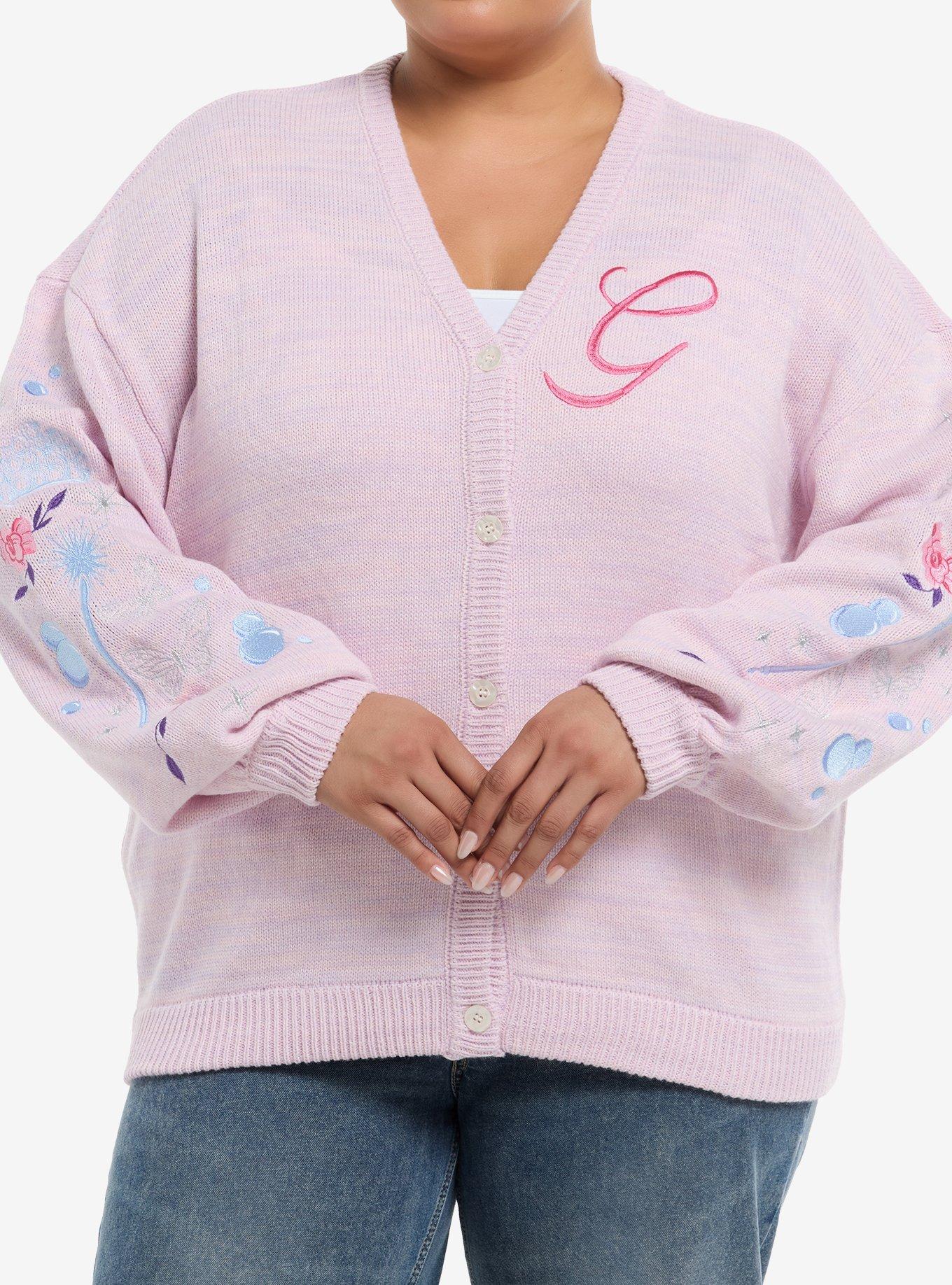 Her Universe Wicked Glinda Embroidered Girls Cardigan Plus Size, , hi-res
