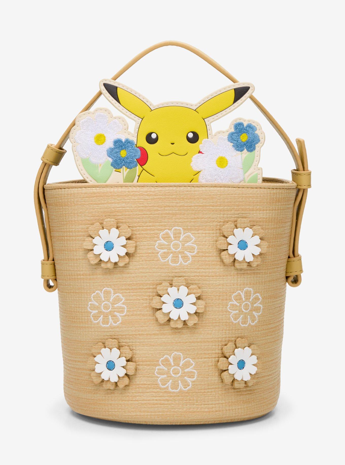 Loungefly Pokémon Floral Rattan Crossbody Bag | Hot Topic display picture 1