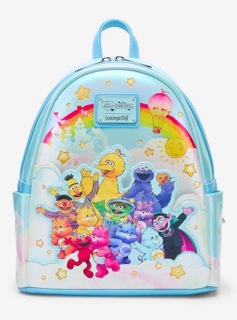 Loungefly Care Bears X Sesame Street Rainbow Mini Backpack  display picture 2