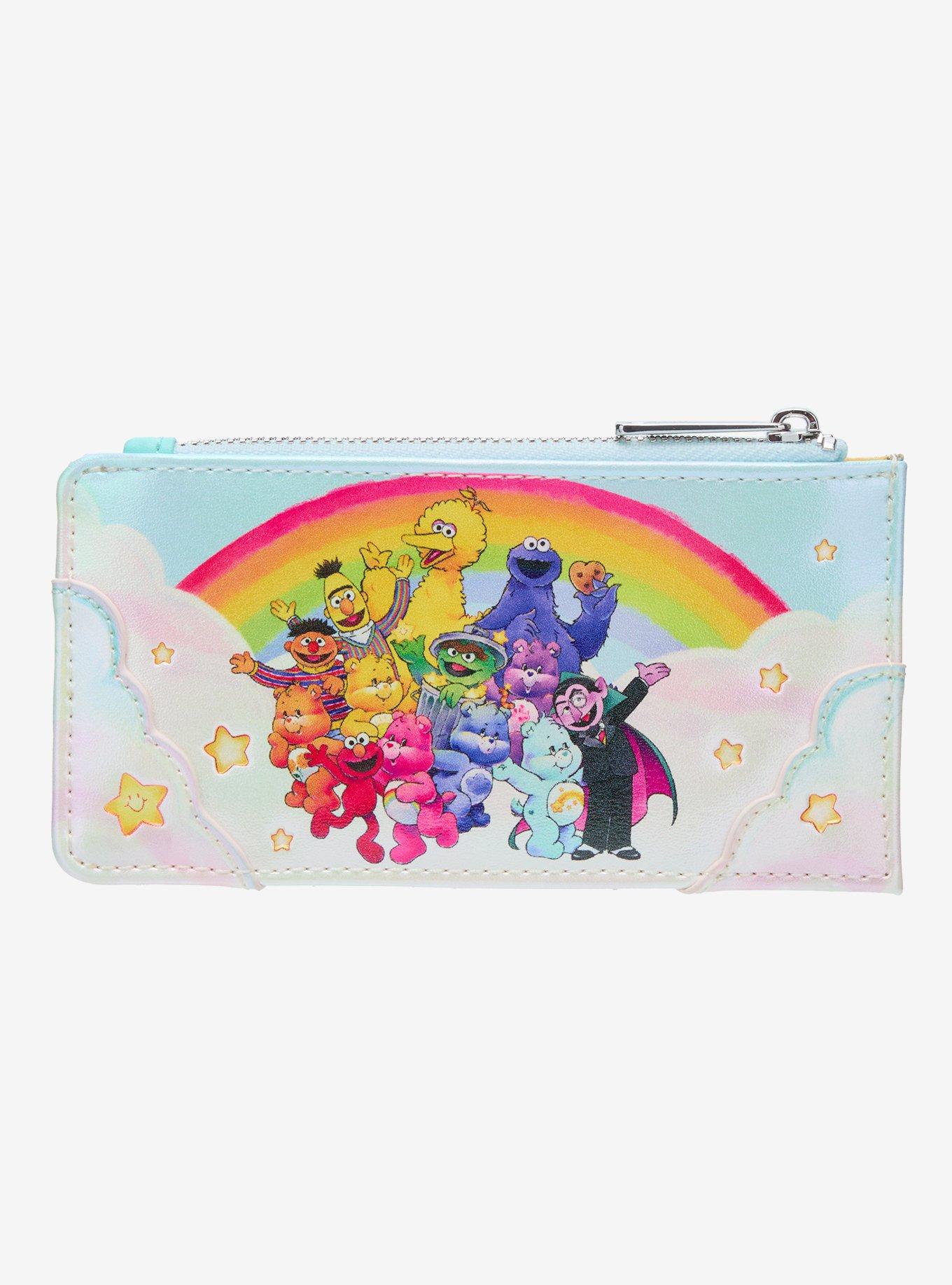 Loungefly Care Bears X Sesame Street Group Rainbow Cardholder, , hi-res