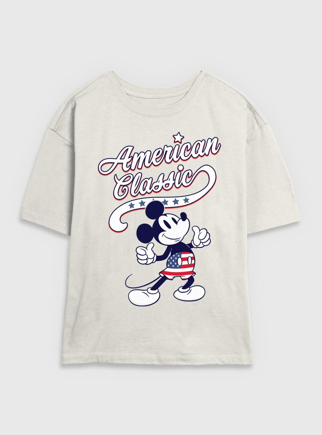 Disney Mickey Mouse American Classic Womens Skimmer T-Shirt, , hi-res