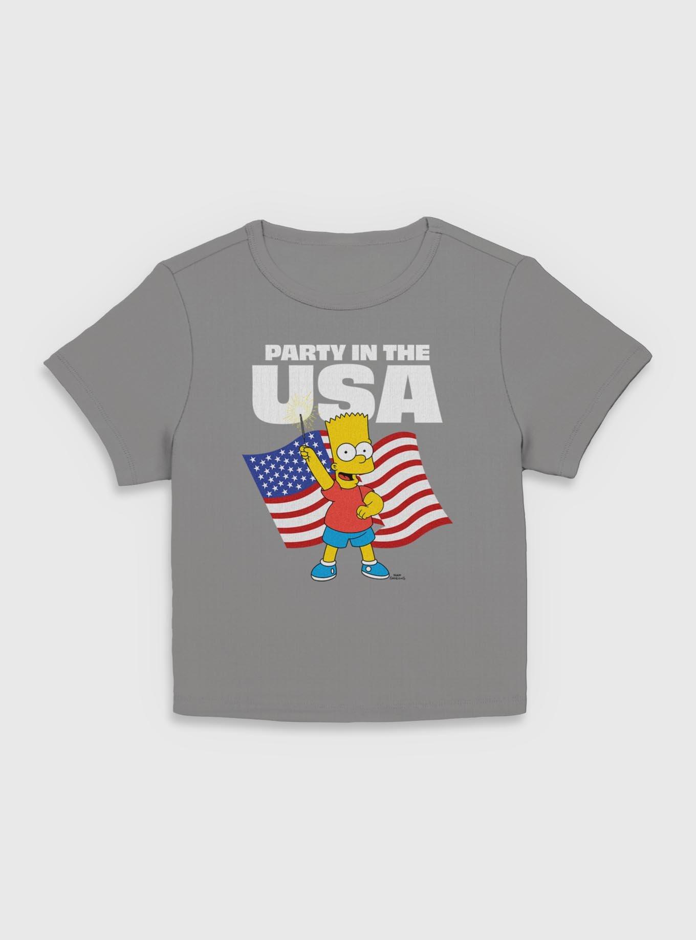 The Simpsons Partying Bart Women Baby T-Shirt, , hi-res