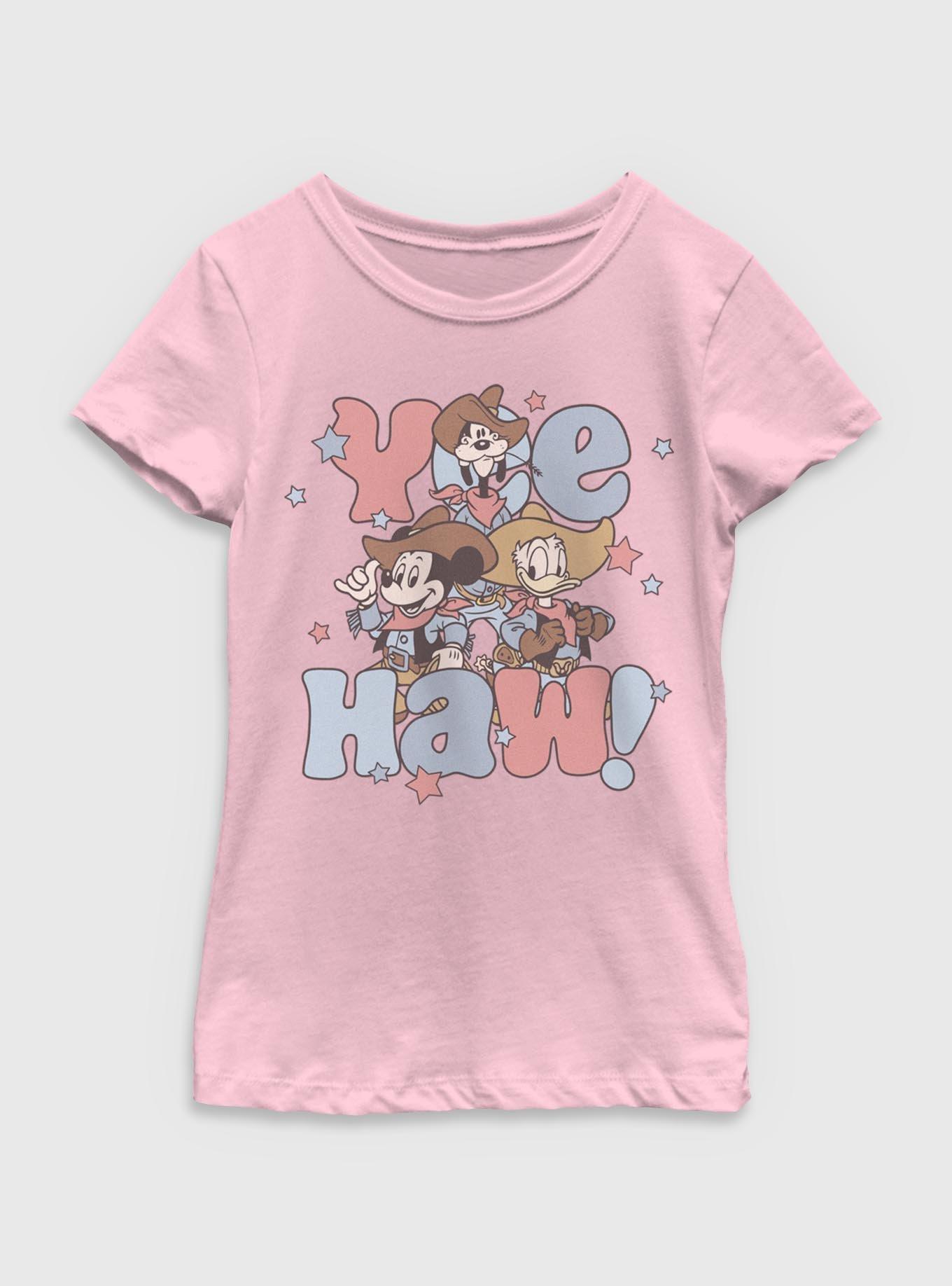 Disney Mickey Mouse Yee Haw Youth Girls T-Shirt, , hi-res