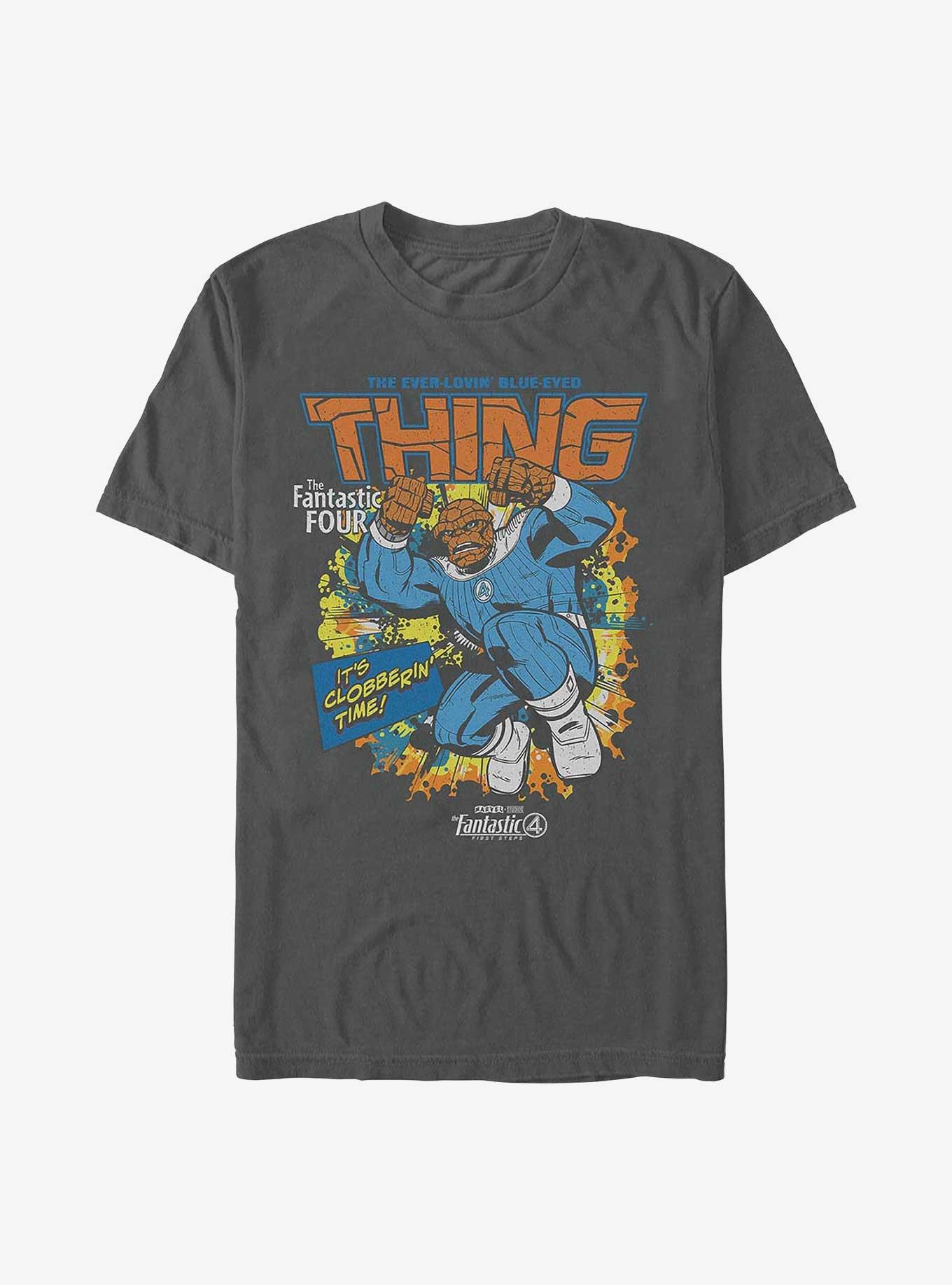 Marvel The Fantastic Four: First Steps Thing Cover Garment Dye T-Shirt Hot Topic Web Exclusive, , hi-res