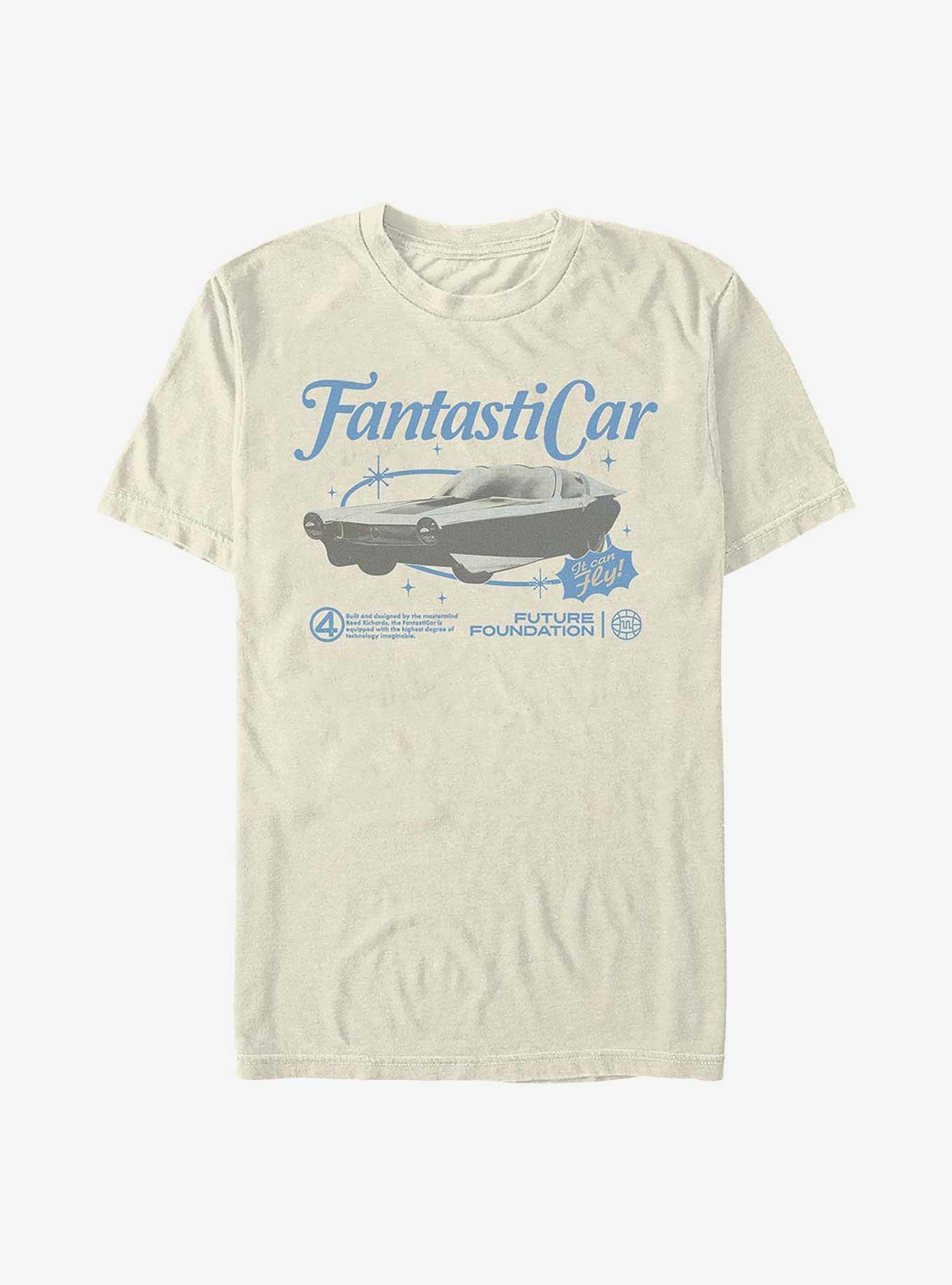 Marvel The Fantastic Four: First Steps Fantastic Car Garment Dye T-Shirt Hot Topic Web Exclusive, , hi-res