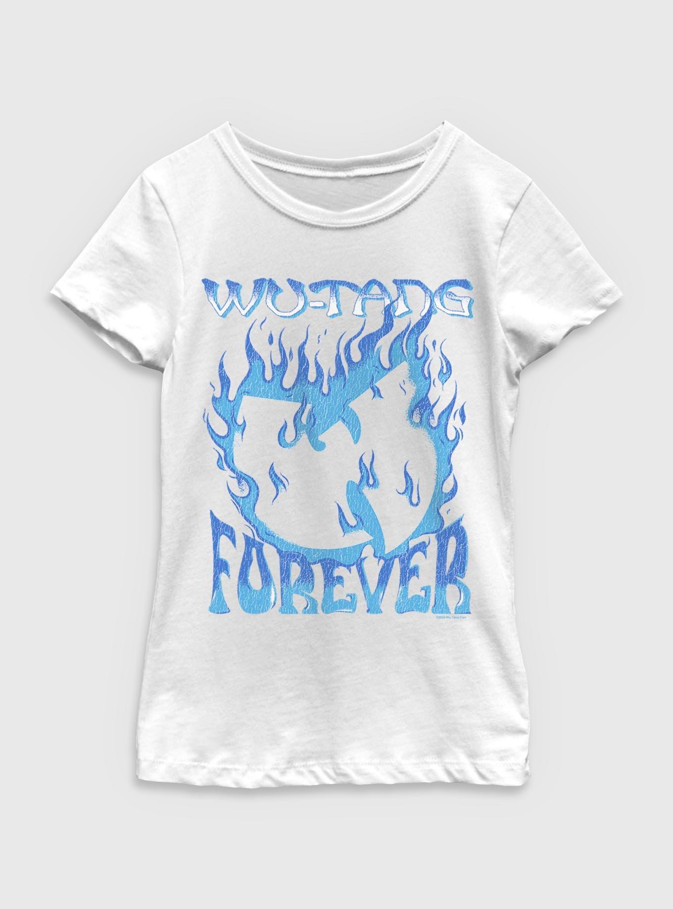 Wu-Tang Clan Forever Blue Fire Youth Girls T-Shirt, , hi-res