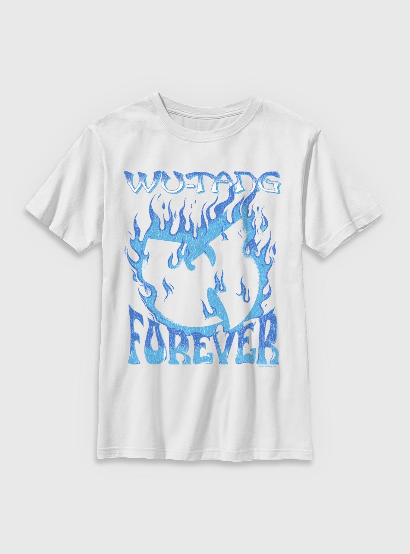 Wu-Tang Clan Forever Blue Fire Youth T-Shirt, , hi-res