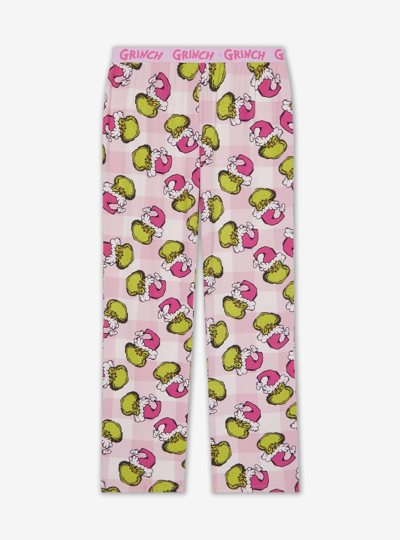 Dr. Seuss How The Grinch Stole Christmas The Grinch Pink Allover Print Women's Sleep Pants, , hi-res