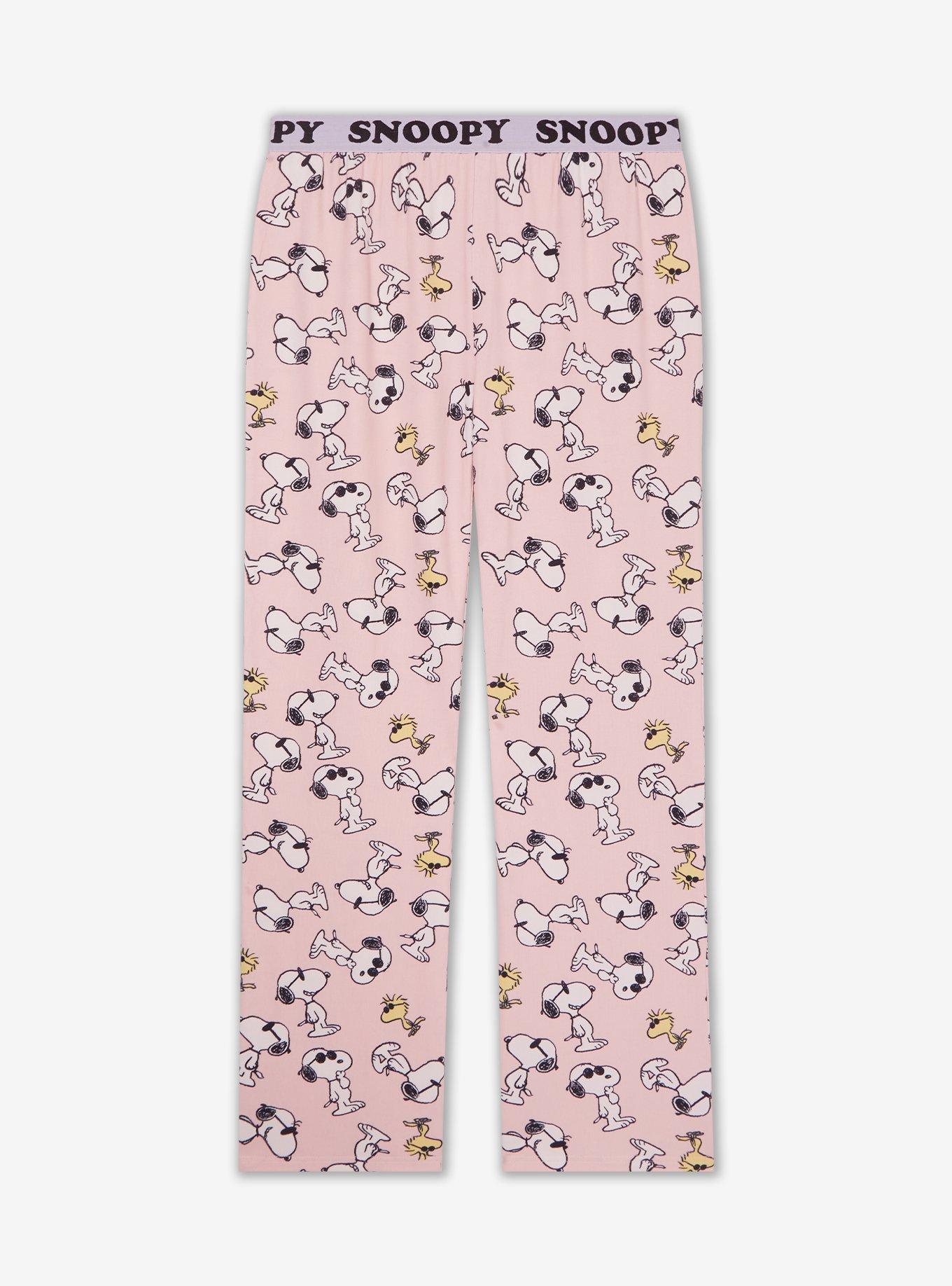 Peanuts Snoopy & Woodstock Sunglasses Women's Sleep Pants, , hi-res