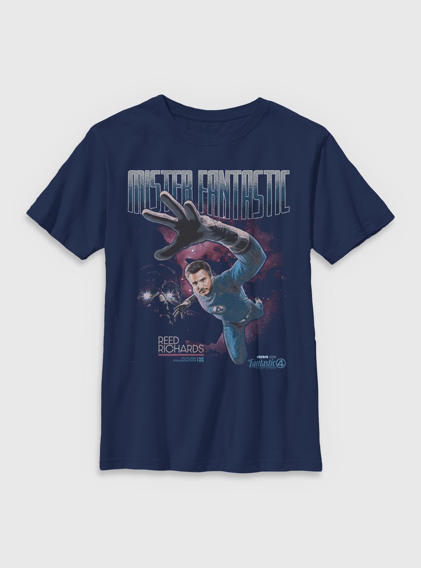 Marvel The Fantastic Four: First Steps Stretch Mr. Fantastic Reed Richards Youth T-Shirt BoxLunch Exclusive, , hi-res