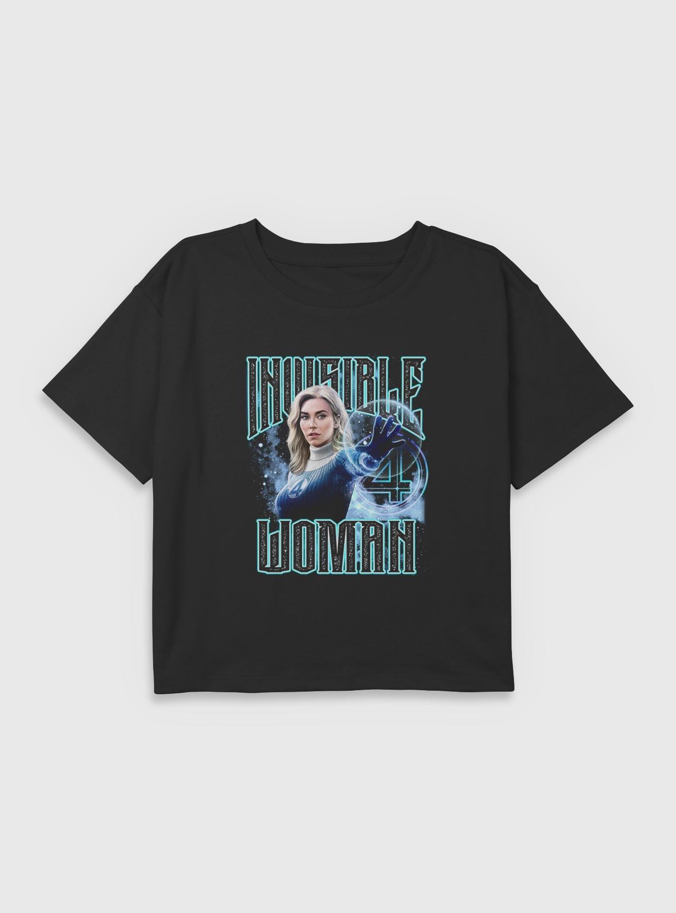 Marvel The Fantastic Four: First Steps Sue Storm Invisible Woman Youth Girls Boxy T-Shirt BoxLunch Exclusive, , hi-res