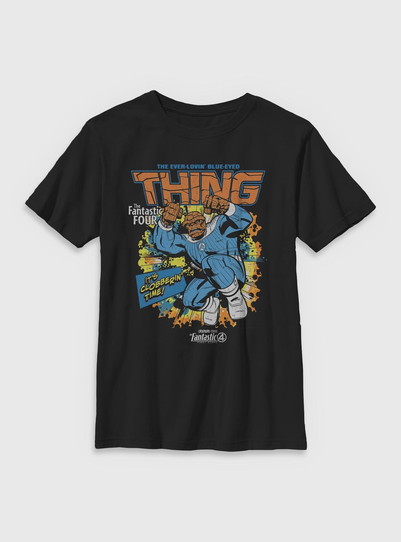 Marvel The Fantastic Four: First Steps Comic Cover Ben Grimm The Thing Youth T-Shirt BoxLunch Exclusive, , hi-res