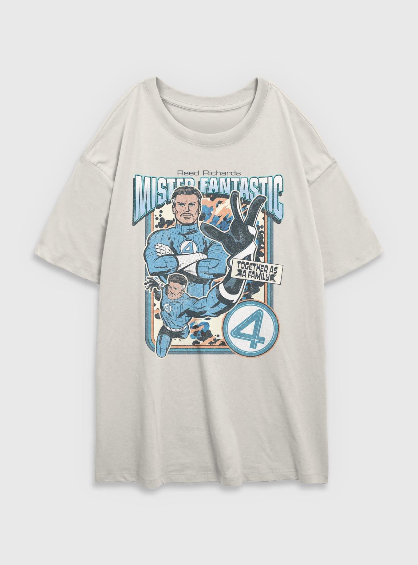 Marvel The Fantastic Four: First Steps Mr.  Together As A Family Womens Oversized T-Shirt BoxLunch Exclusive