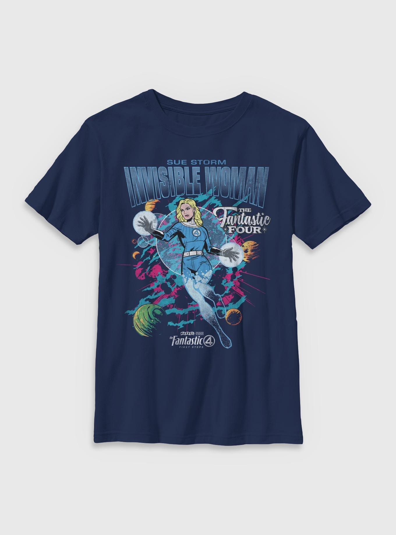 Marvel The Fantastic Four: First Steps Comic Cover Sue Storm Invisible Woman Youth T-Shirt BoxLunch Exclusive, , hi-res