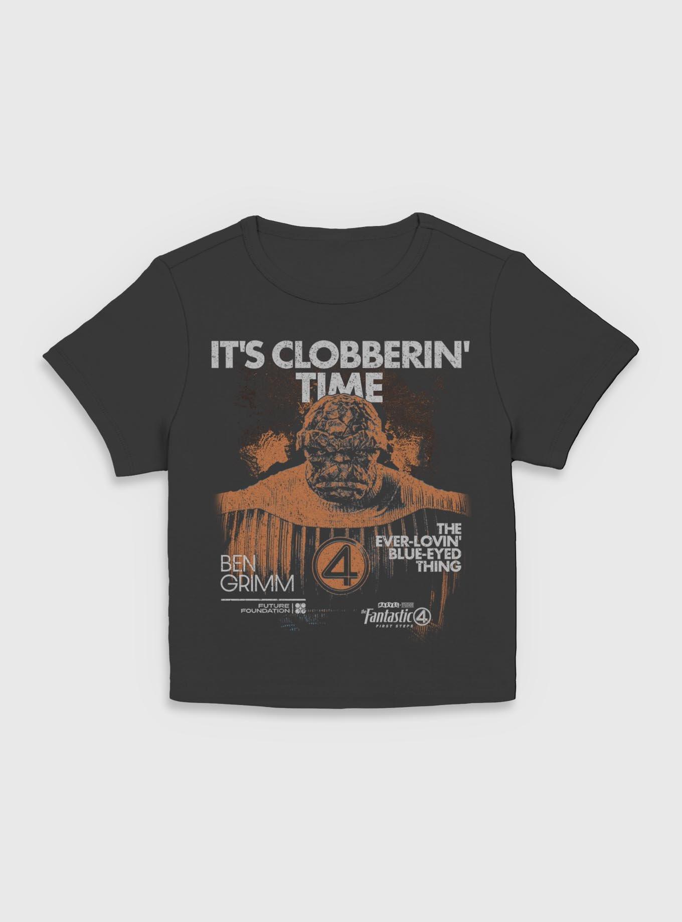 Marvel The Fantastic Four: First Steps Grunge The Thing It's Clobberin' Time Womens Baby T-Shirt BoxLunch Exclusive, , hi-res