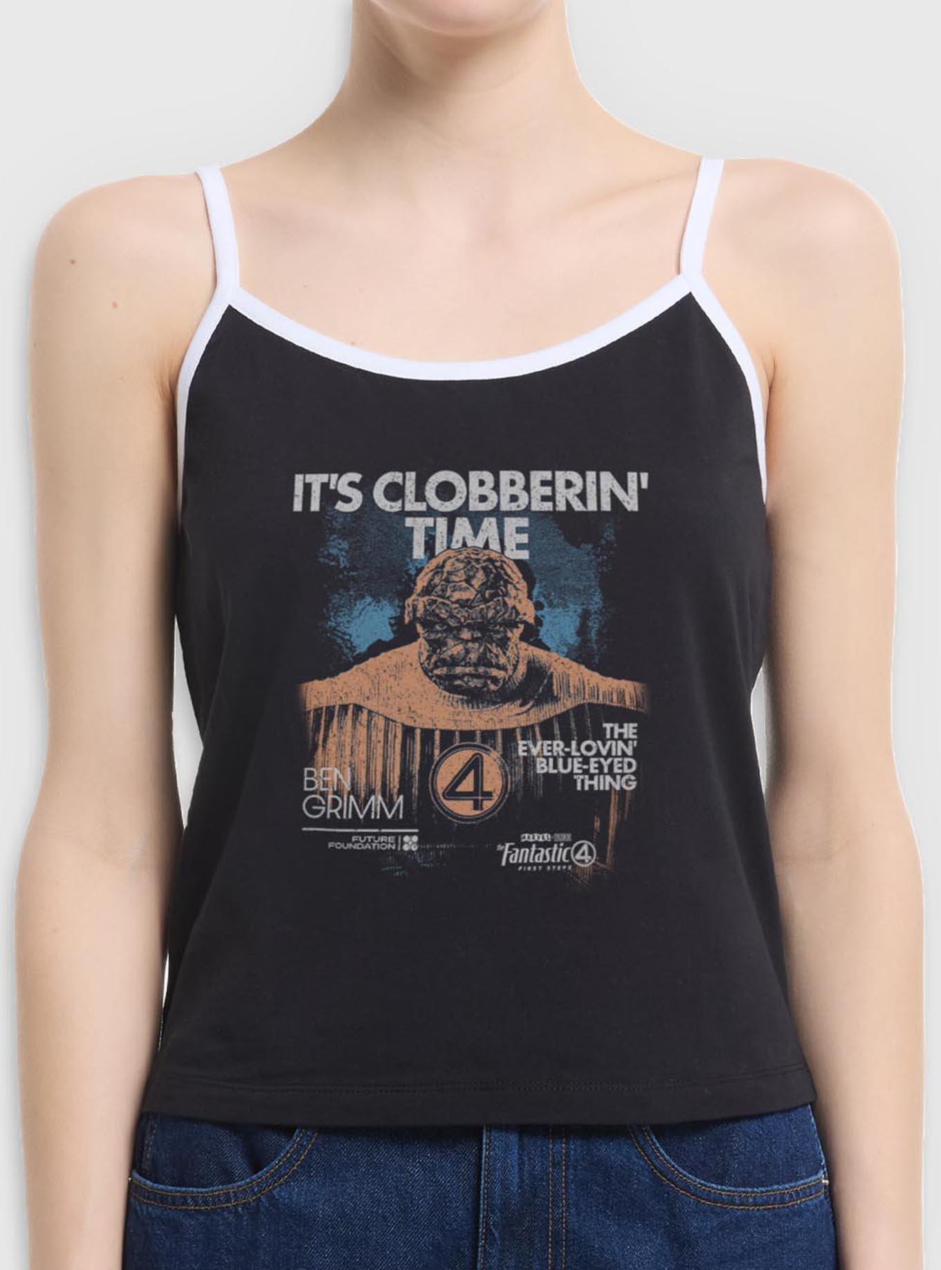 Marvel The Fantastic Four: First Steps Grunge The Thing It's Clobberin' Time Womens Cami Tank Top BoxLunch Exclusive, , hi-res