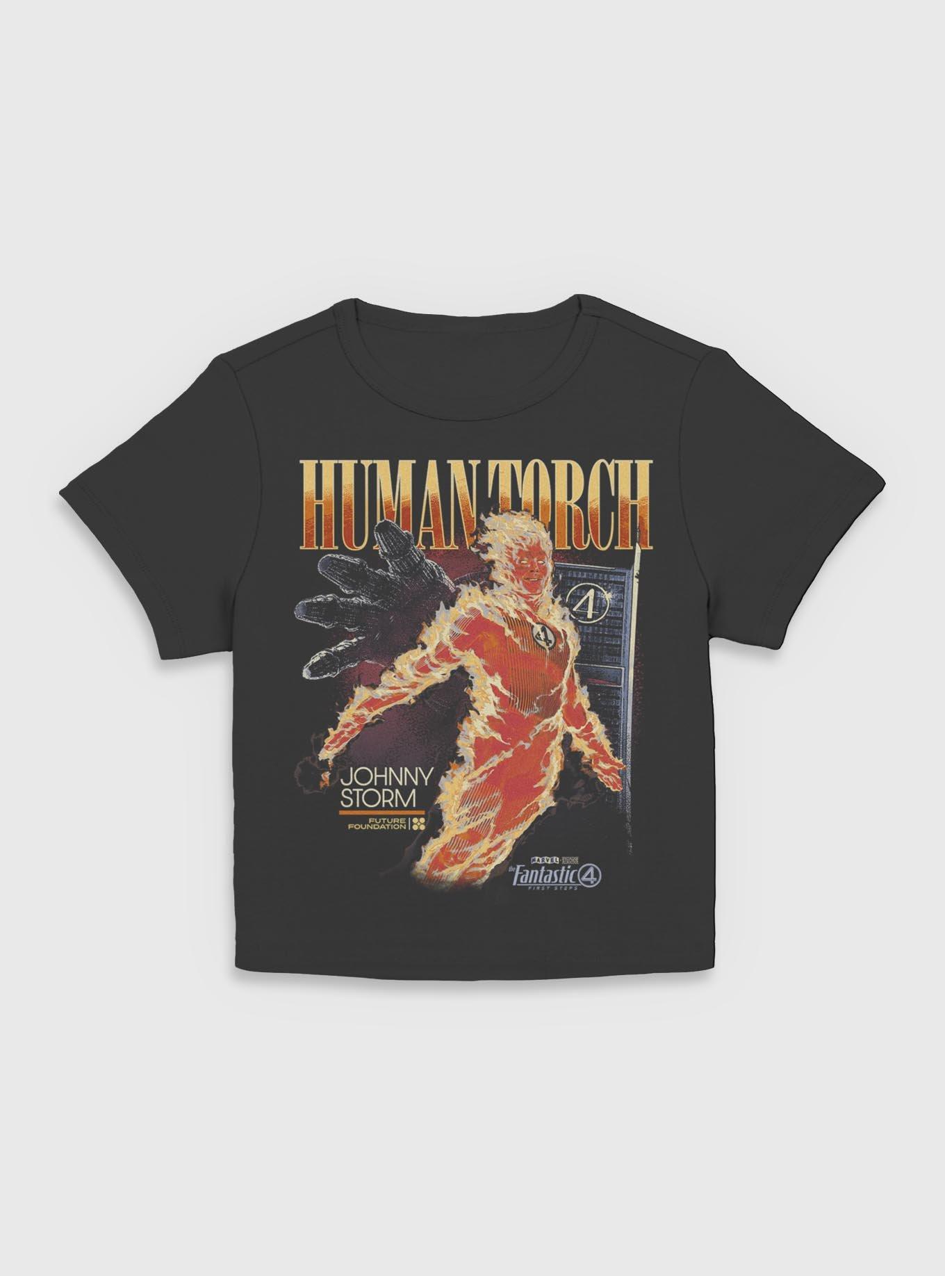 Marvel The Fantastic Four: First Steps Human Torch Future Foundation Womens Baby T-Shirt BoxLunch Exclusive, , hi-res