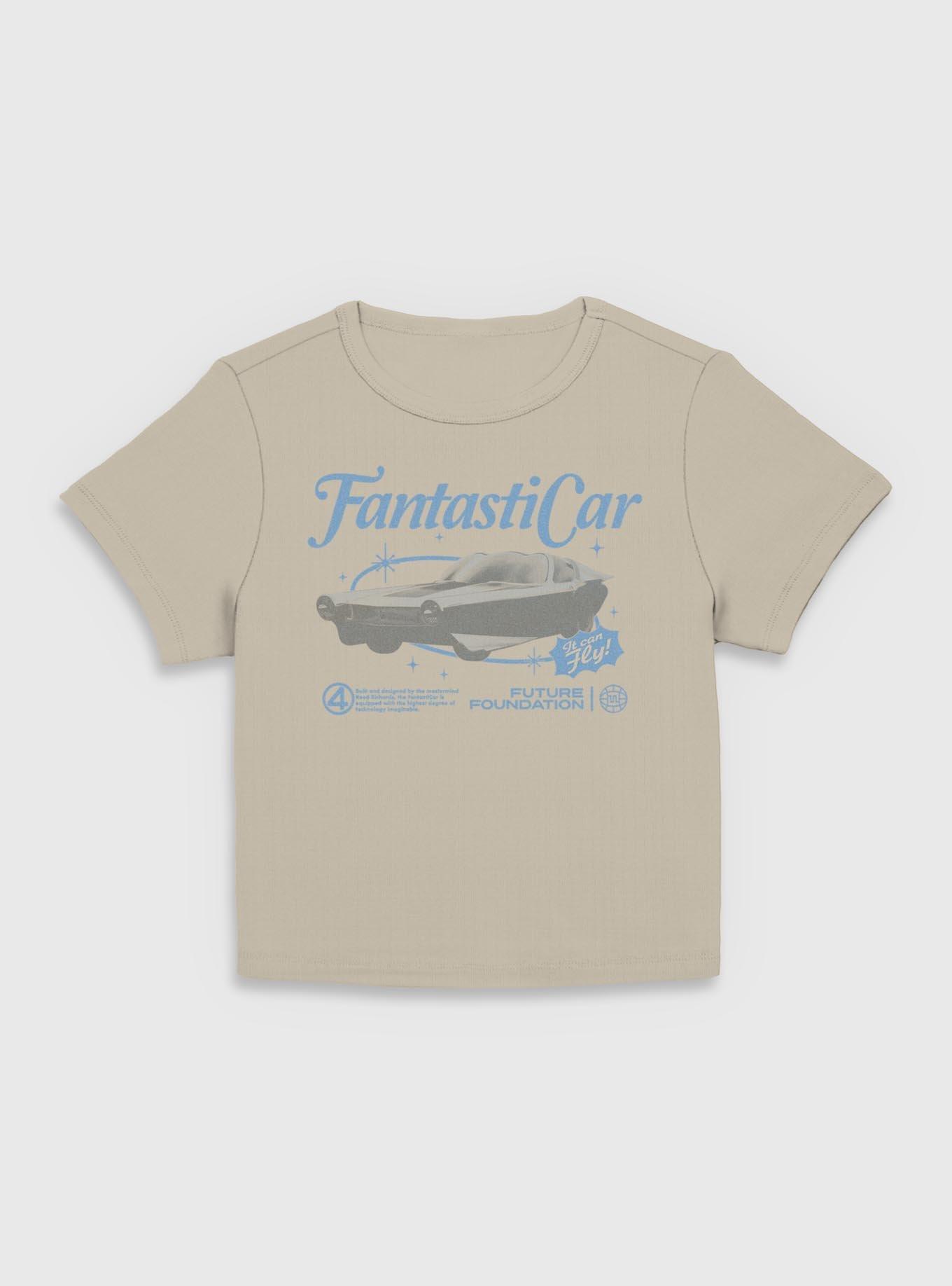 Marvel The Fantastic Four: First Steps Retro Fantasticar Womens Baby T-Shirt BoxLunch Exclusive, , hi-res