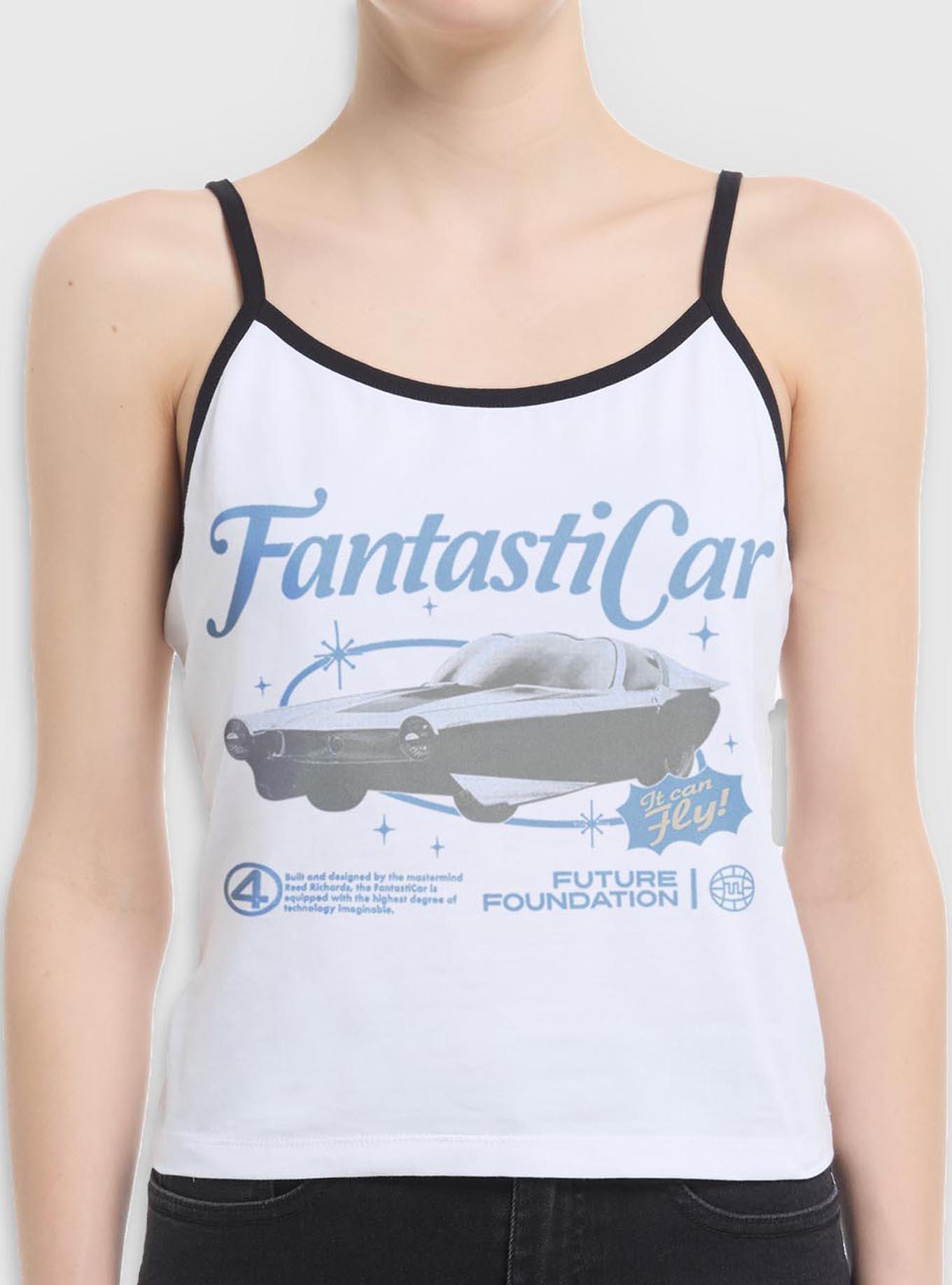Marvel The Fantastic Four: First Steps Retro Fantasticar Womens Cami Tank Top BoxLunch Exclusive, , hi-res