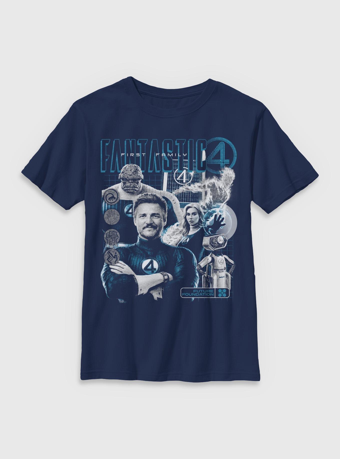 Marvel The Fantastic Four: First Steps Future Foundation Fantastic Family Youth T-Shirt BoxLunch Exclusive, , hi-res