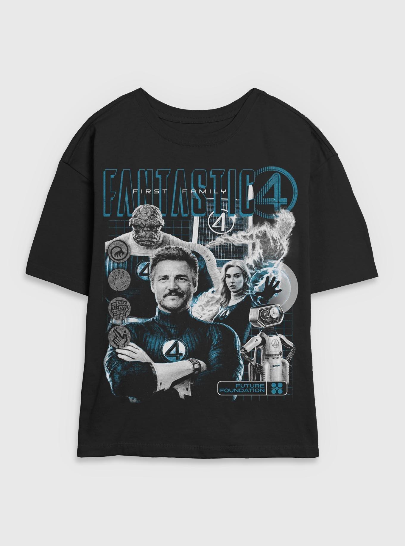 Marvel The Fantastic Four: First Steps Future Foundation Fantastic Family Womens Skimmer T-Shirt BoxLunch Exclusive, , hi-res