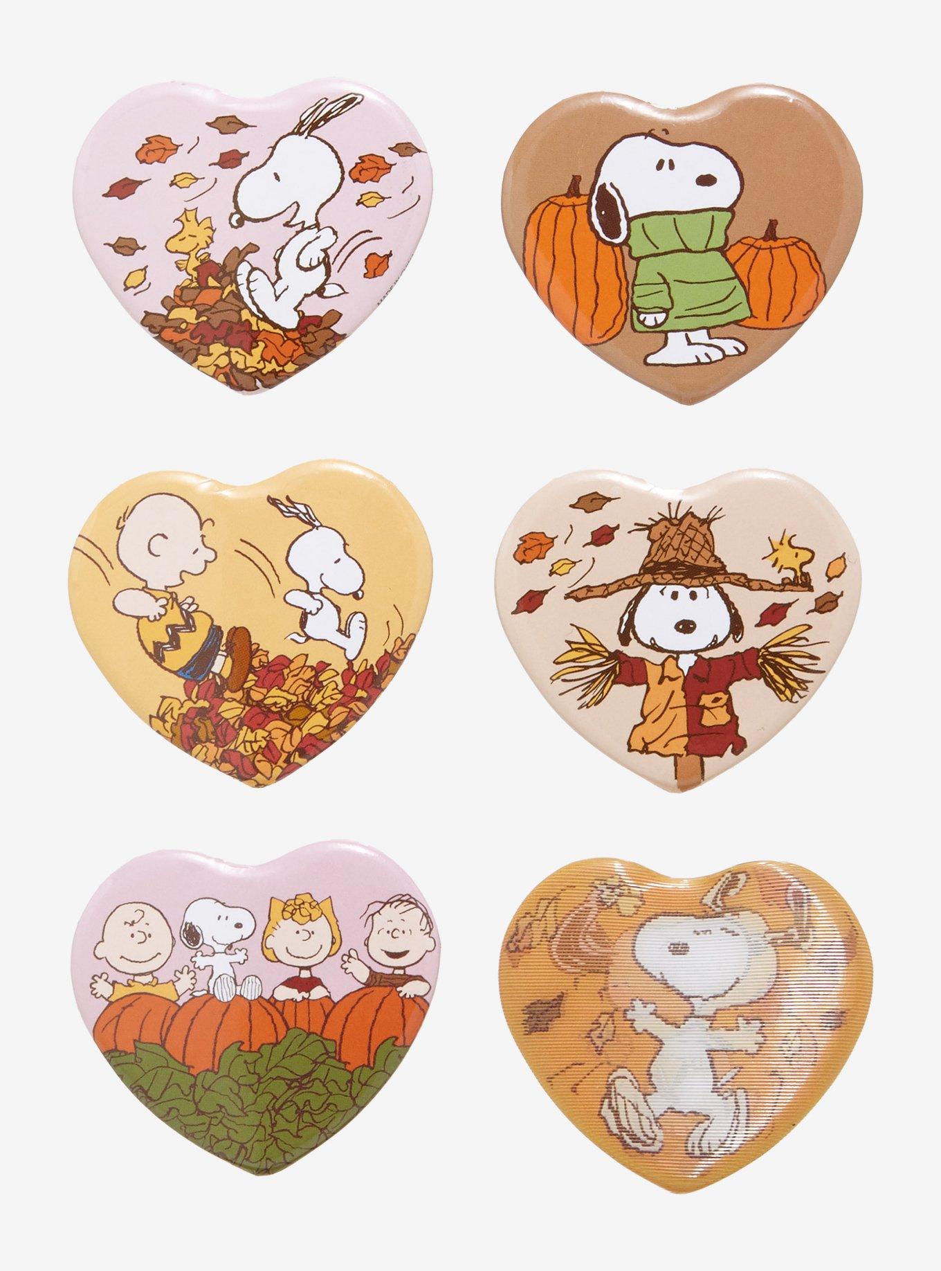 Peanuts Autumn Blind Box Button Pin Set — BoxLunch Exclusive, , hi-res