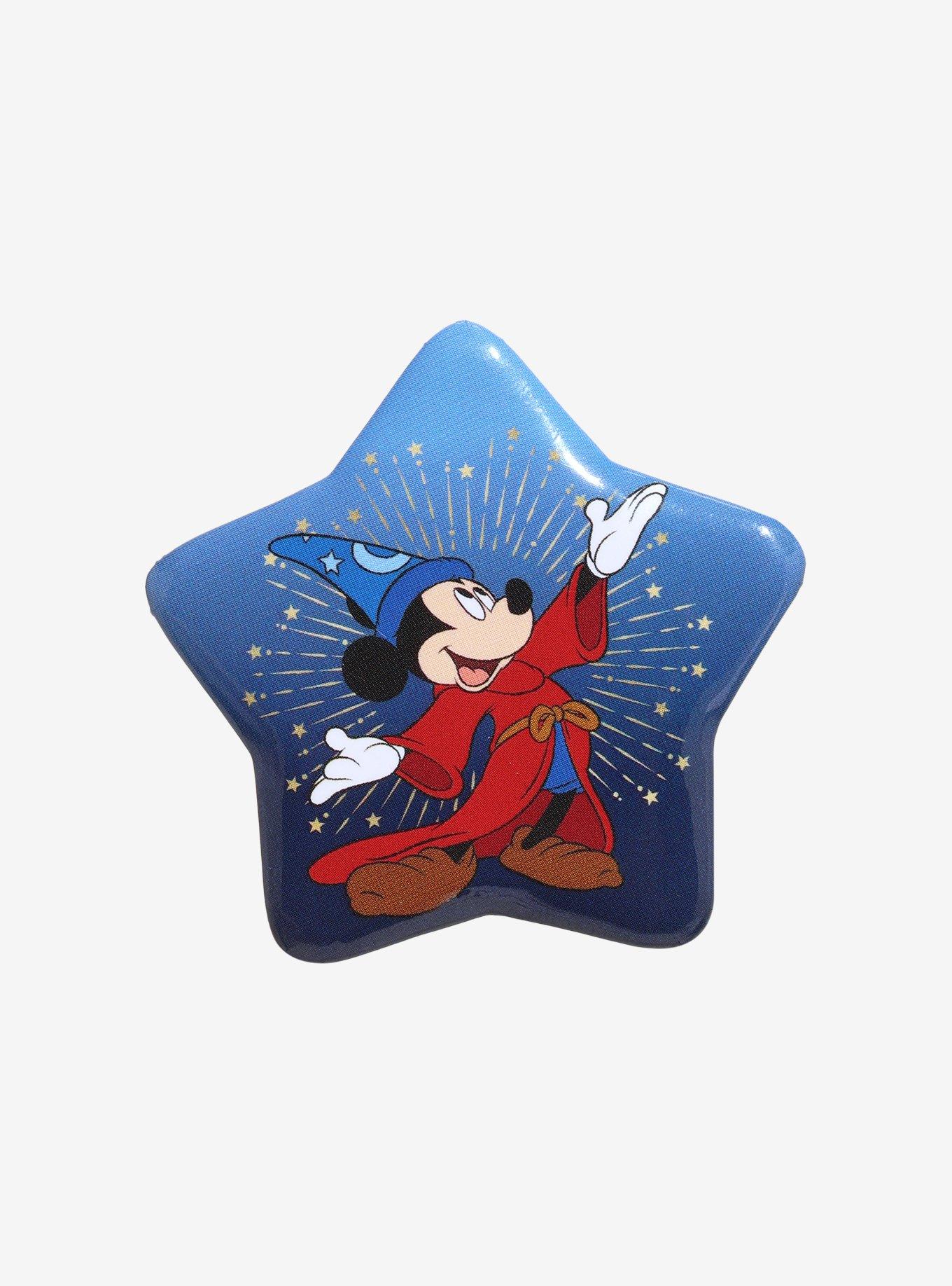Disney Fantasia Sorcerer Mickey Blue Star-Shaped Button Pin &mdash; BoxLunch Exclusive, , hi-res