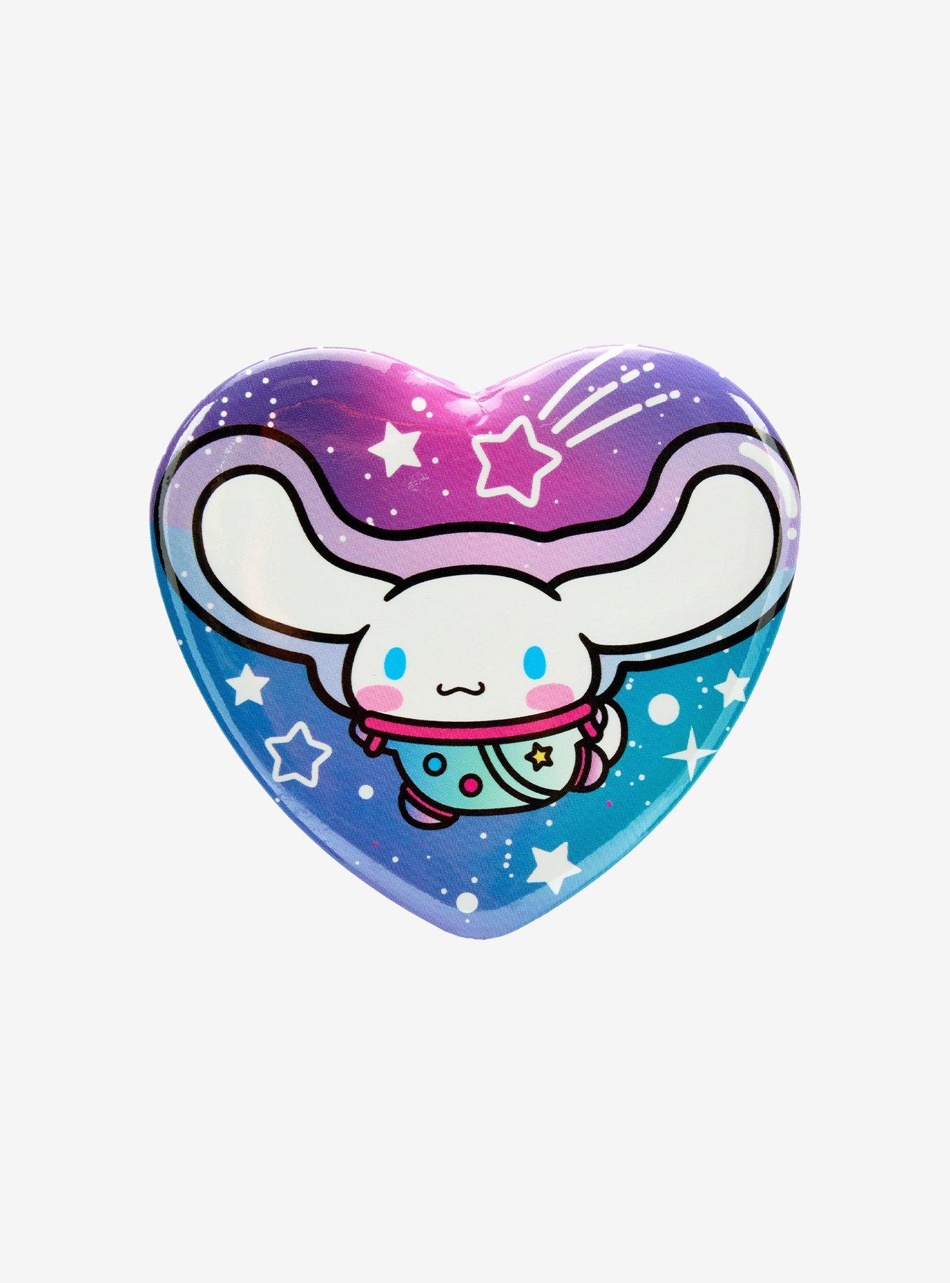 Sanrio Cinnamoroll Astronaut Heart Button Pin - BoxLunch Exclusive
