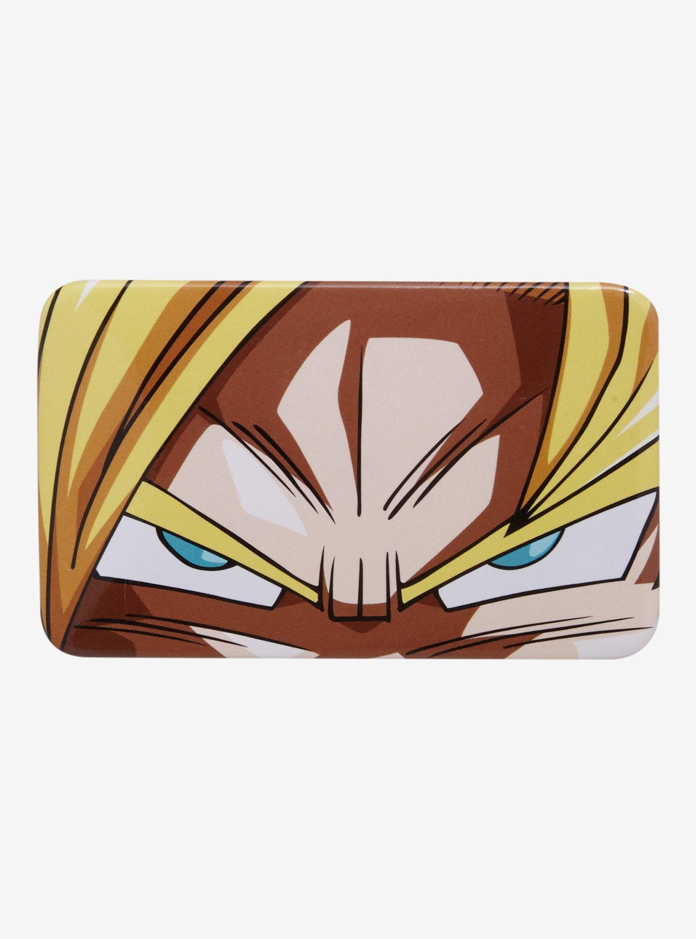 Dragon Ball Z Super Saiyan Goku Eyes Rectangle Button Pin - BoxLunch Exclusive, , hi-res
