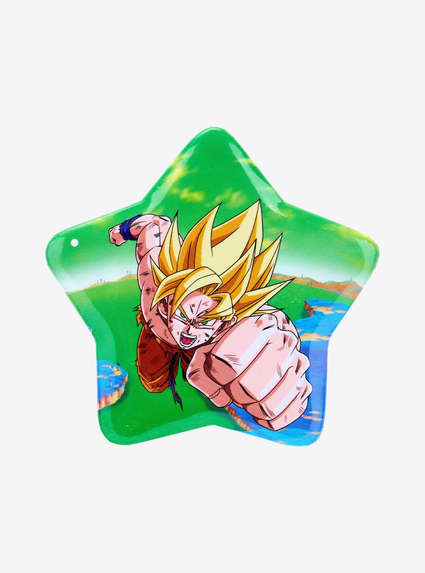 Dragon Ball Z Super Saiyan Goku Star Button Pin, , hi-res