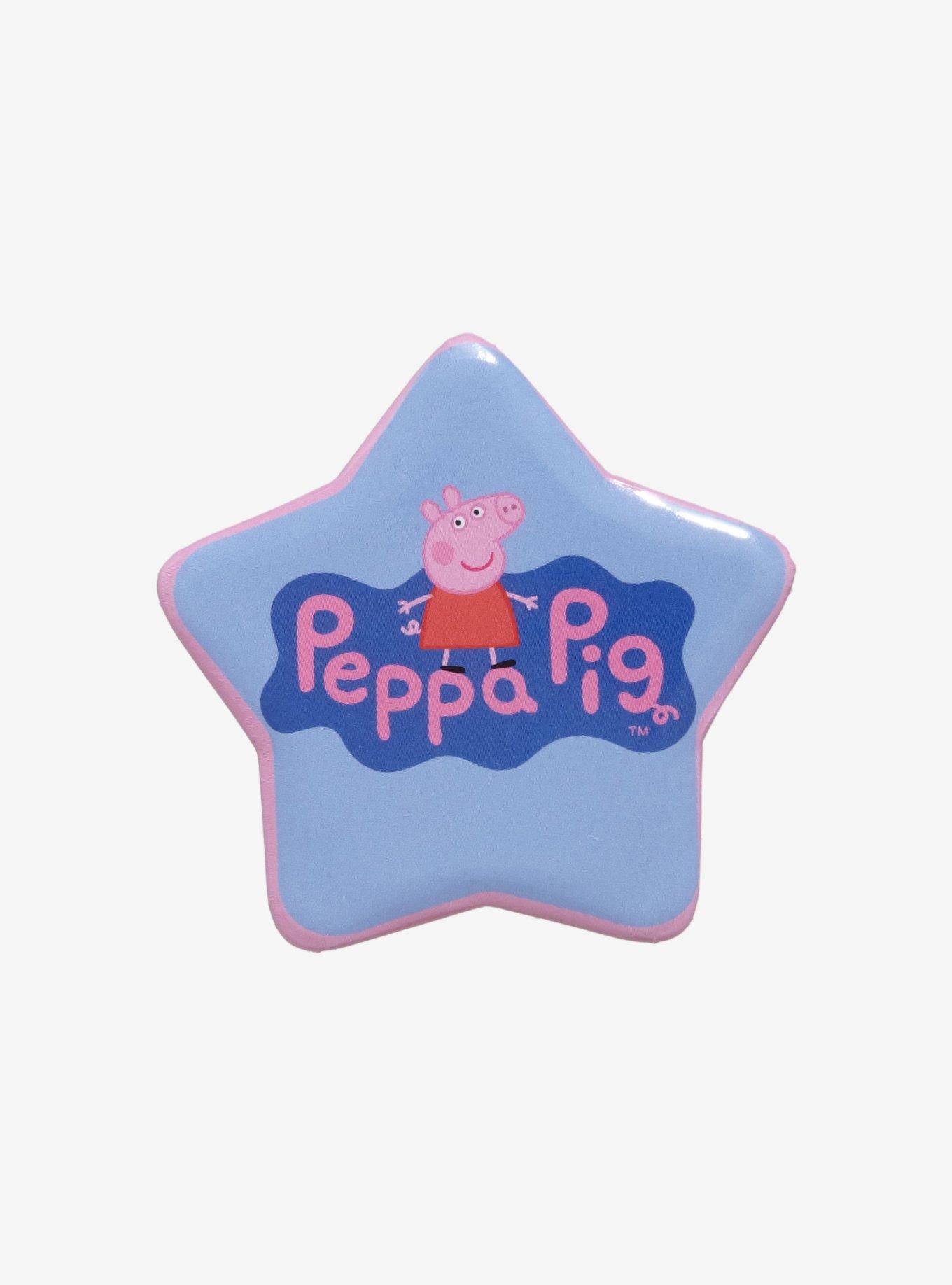 Peppa Pig Logo Star Button Pin - BoxLunch Exclusive, , hi-res