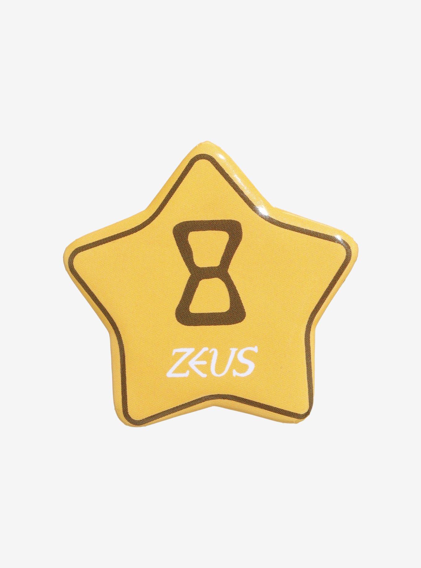 Percy Jackson Zeus Star-Shaped Button Pin, , hi-res