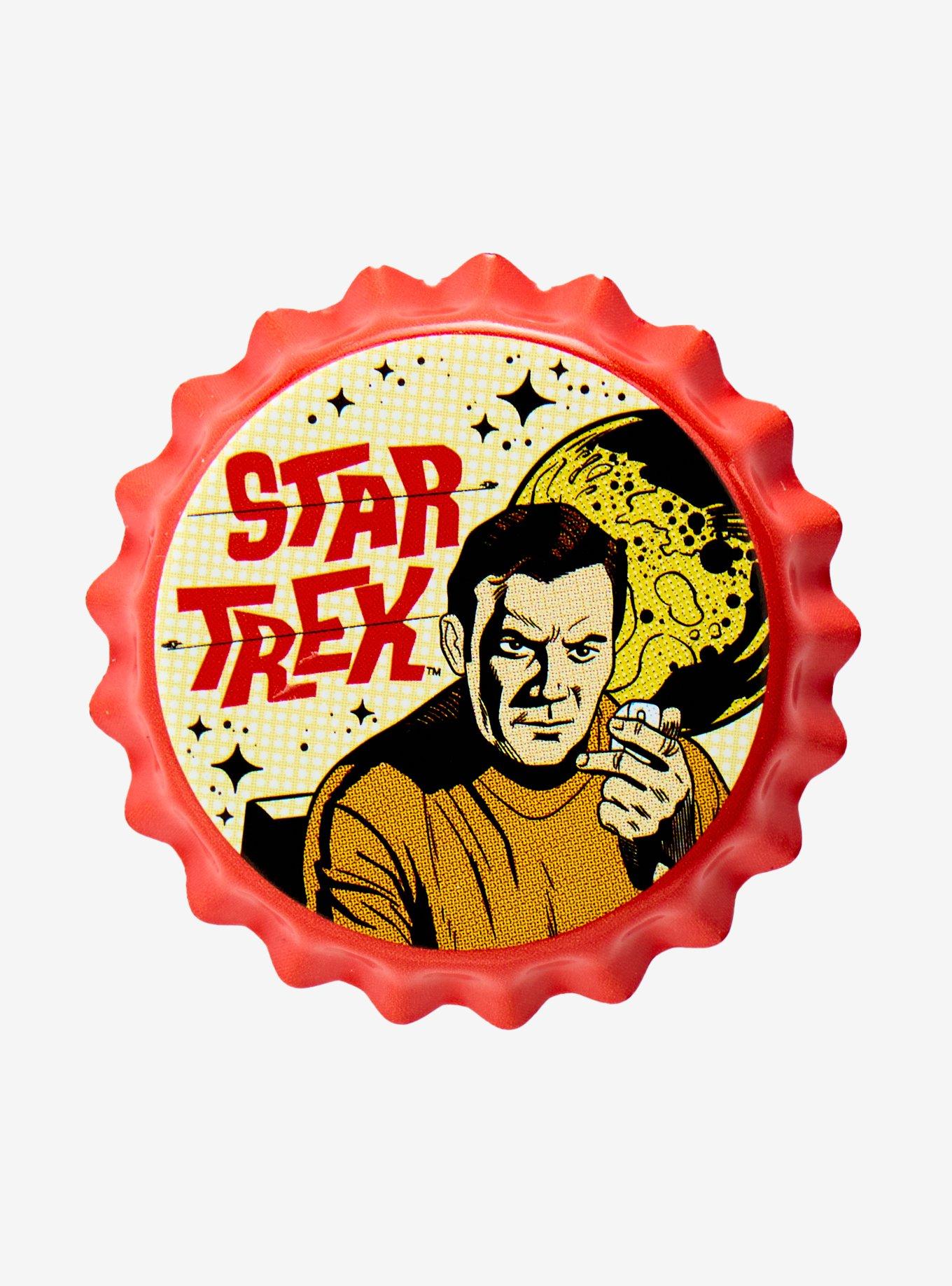 Star Trek Captain Kirk Bottle Cap Button Pin, , hi-res